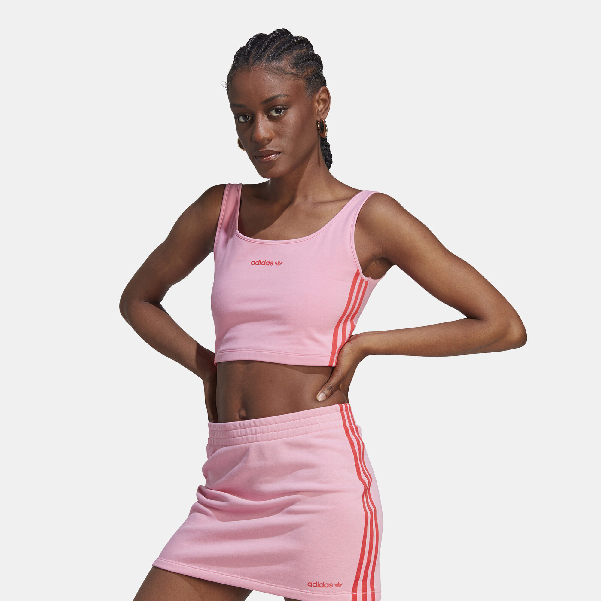 Women s Crop Tank Top Pink adidas Originals in Kuwait SSS