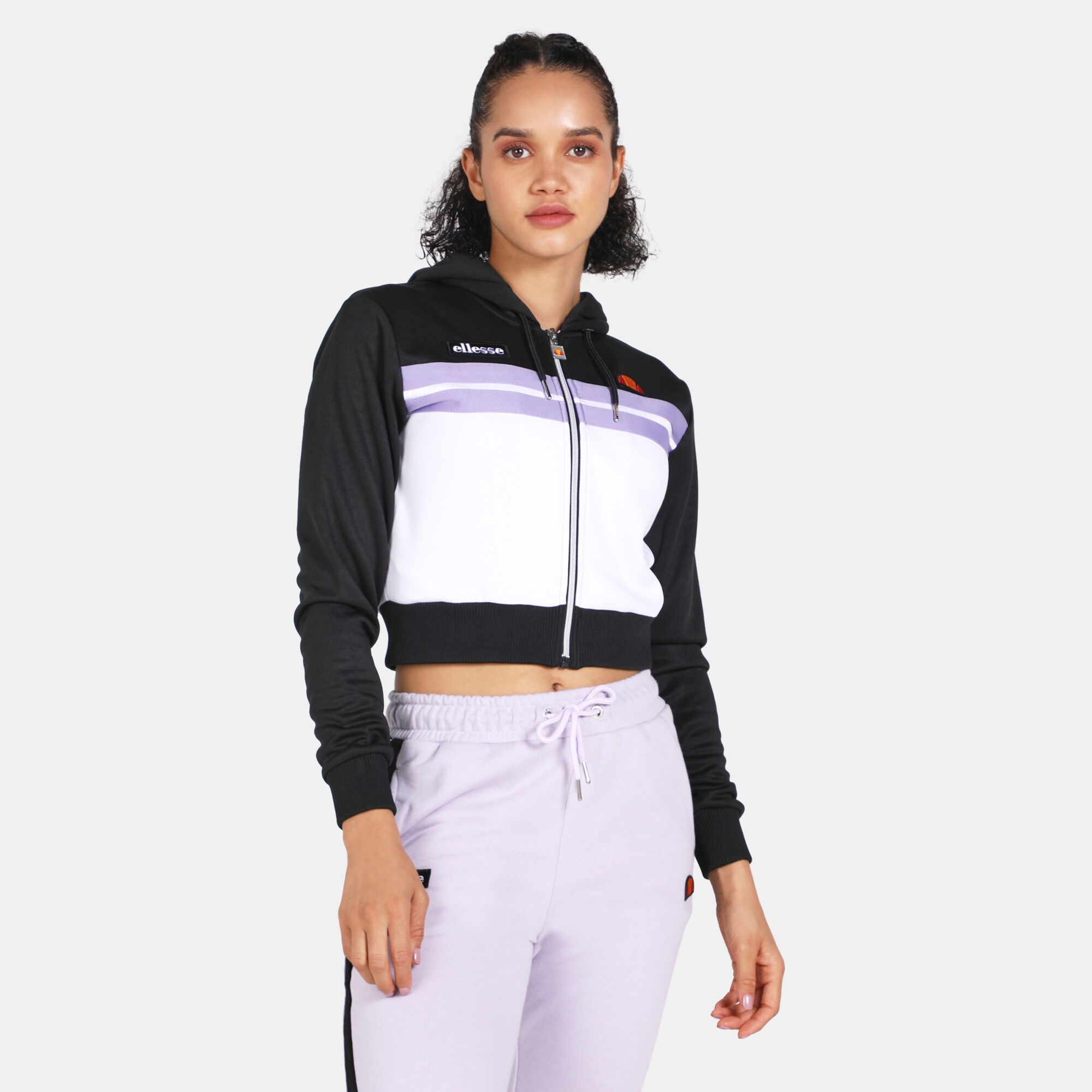 Ellesse tape hotsell crop hoodie