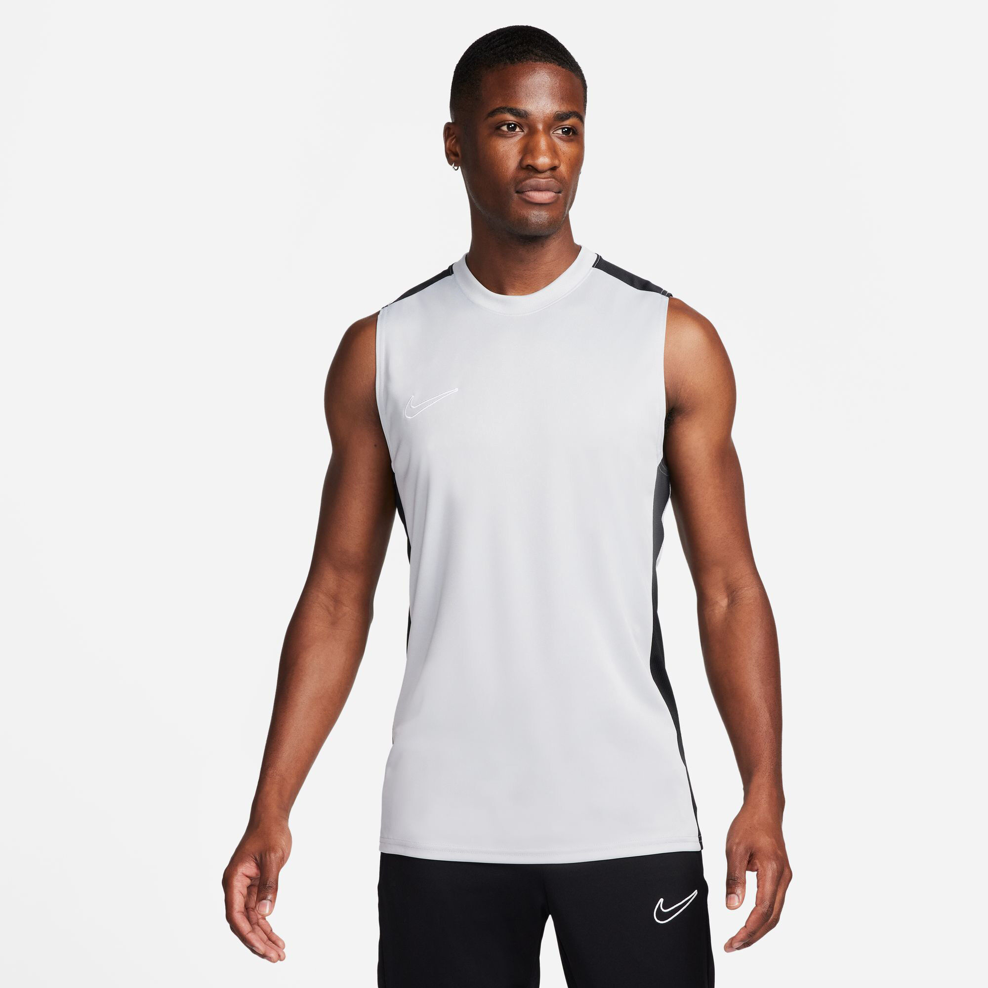 Men s Academy 23 Dri FIT Football Sleeveless Top Grey Nike in Kuwait SSS