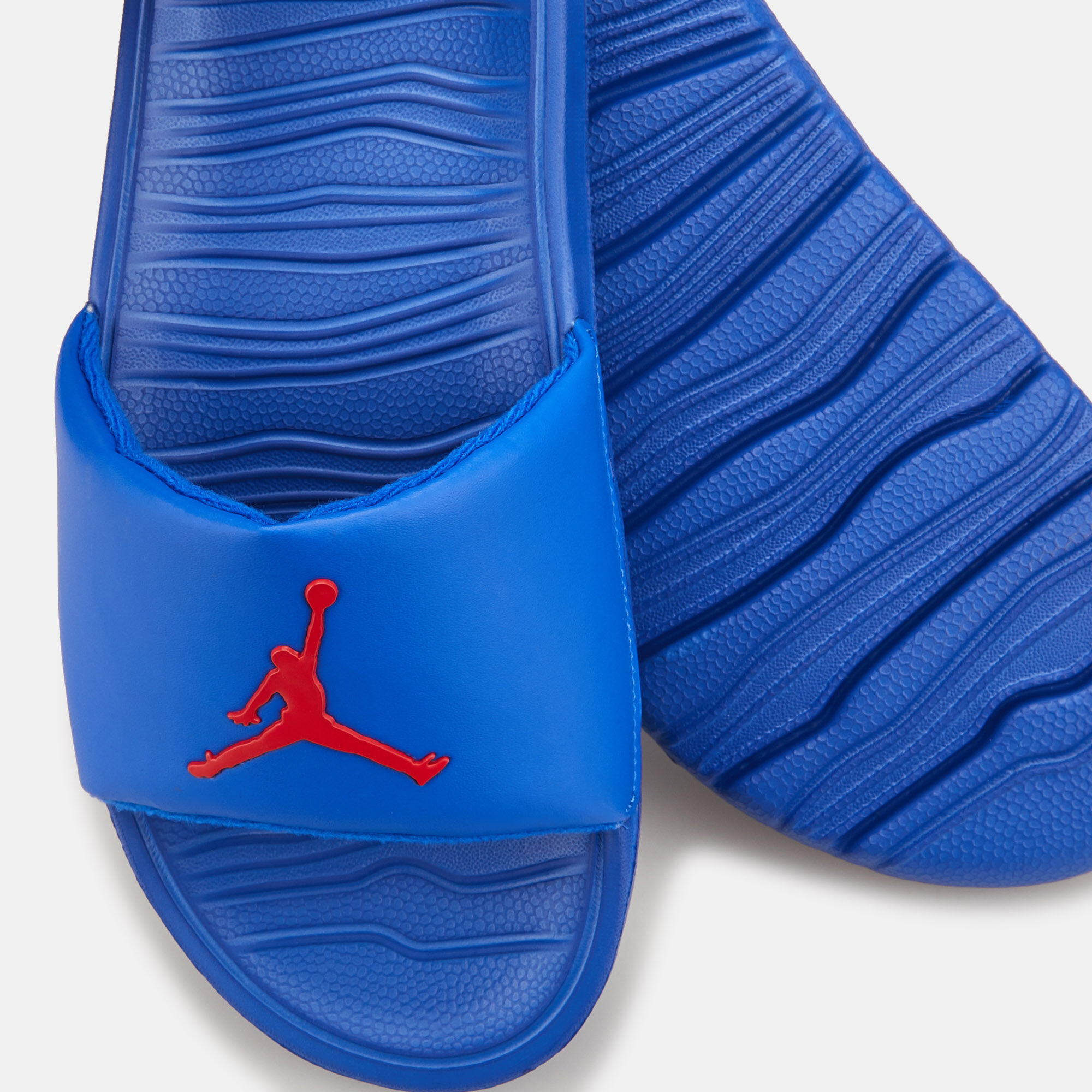 Jordan slides blue best sale