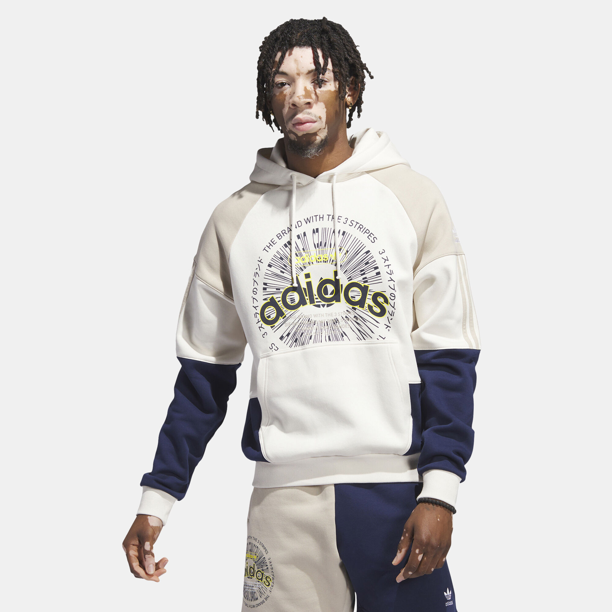 White adidas hoodie mens outlet