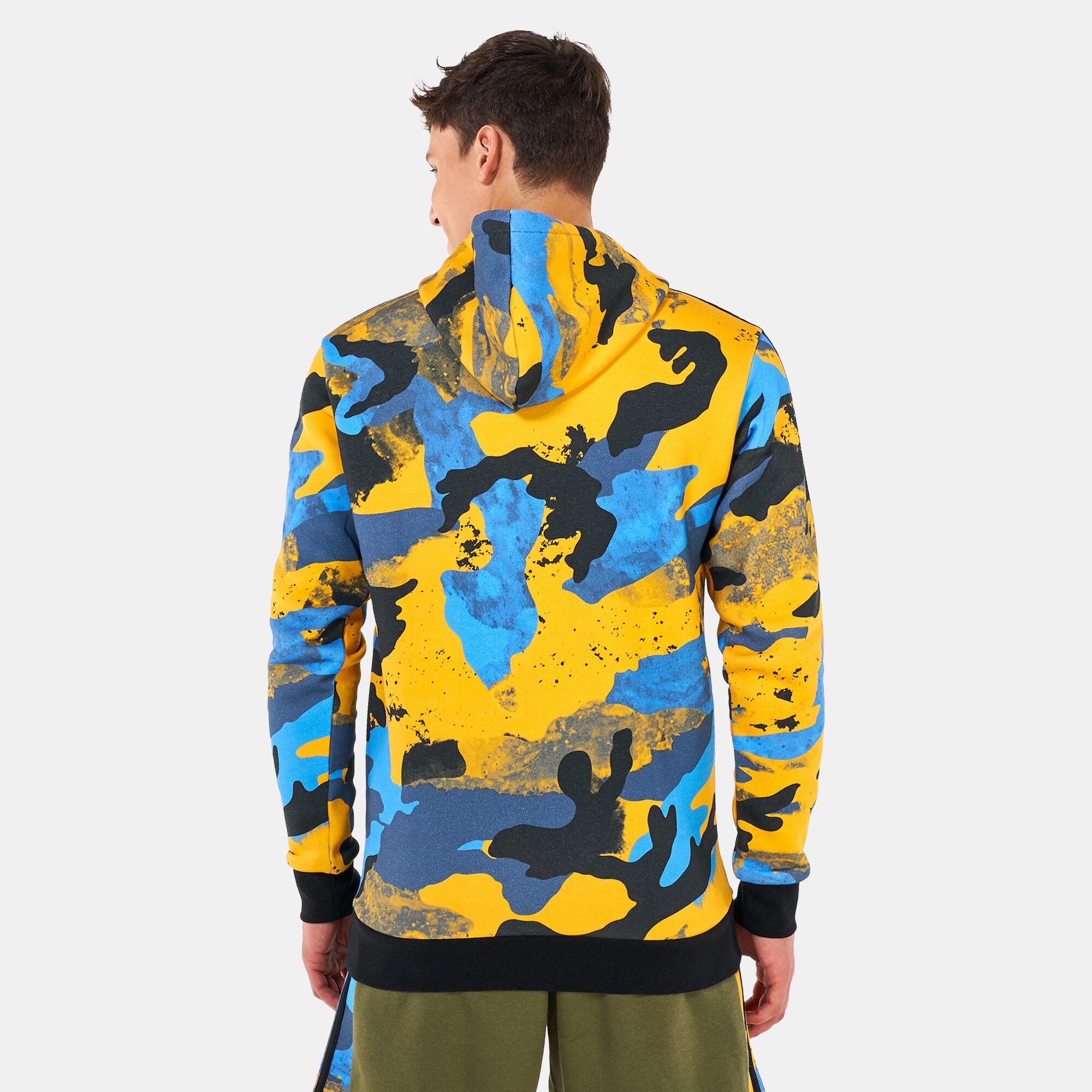 Yellow camouflage hoodie store