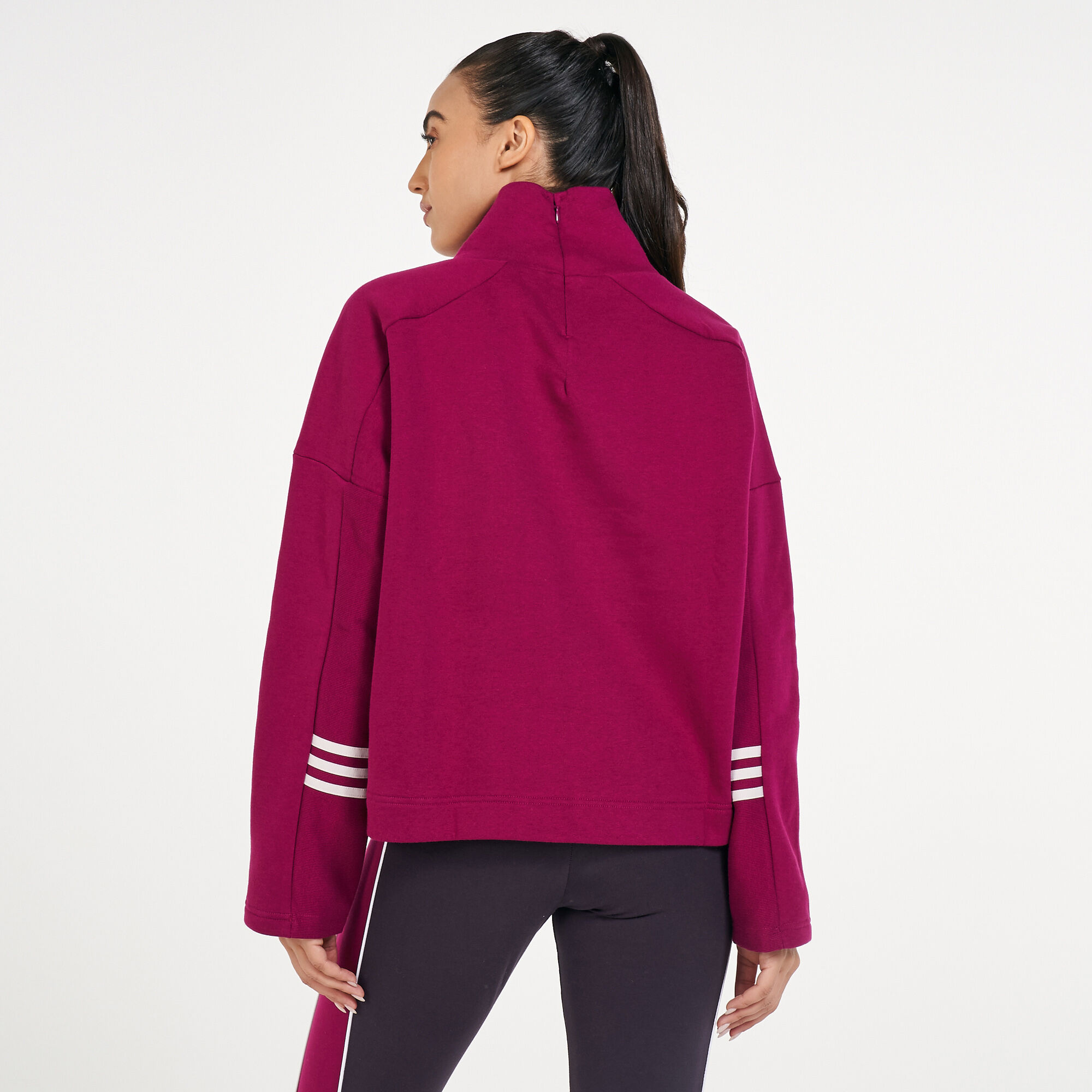Adidas funnel neck top sweatshirt