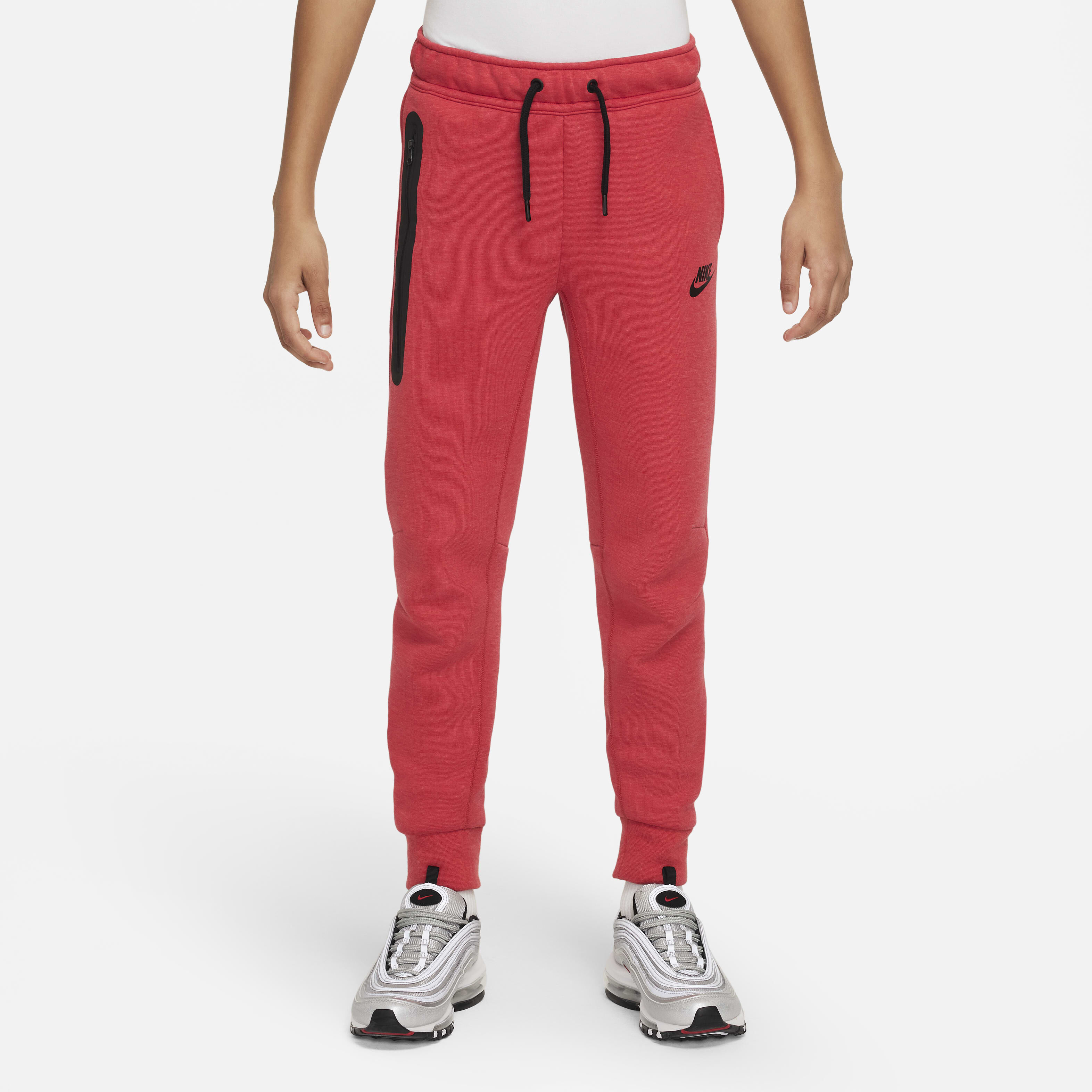 Kids Sportswear Tech Fleece Trousers Red Nike in Kuwait SSS
