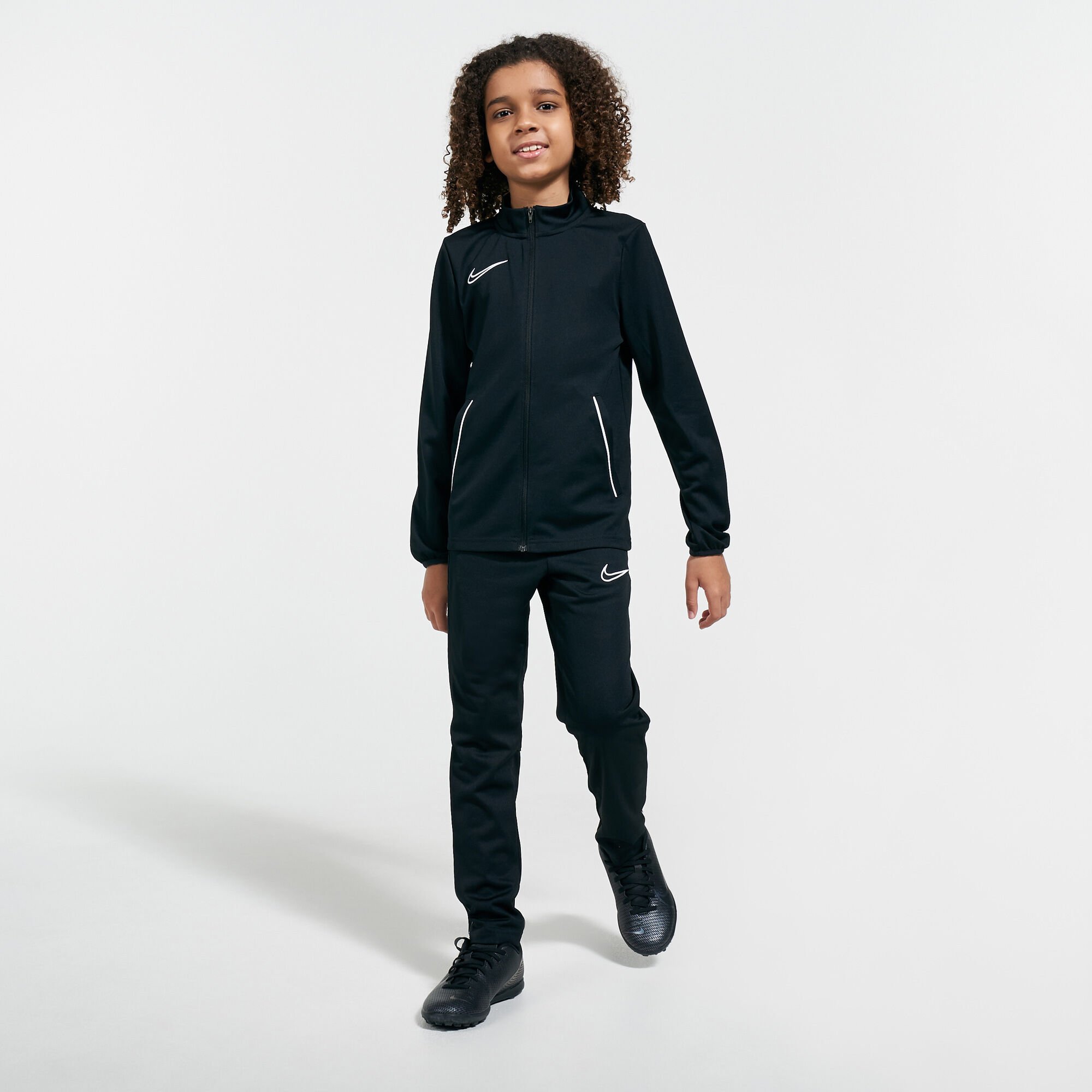 Kids black nike tracksuit outlet