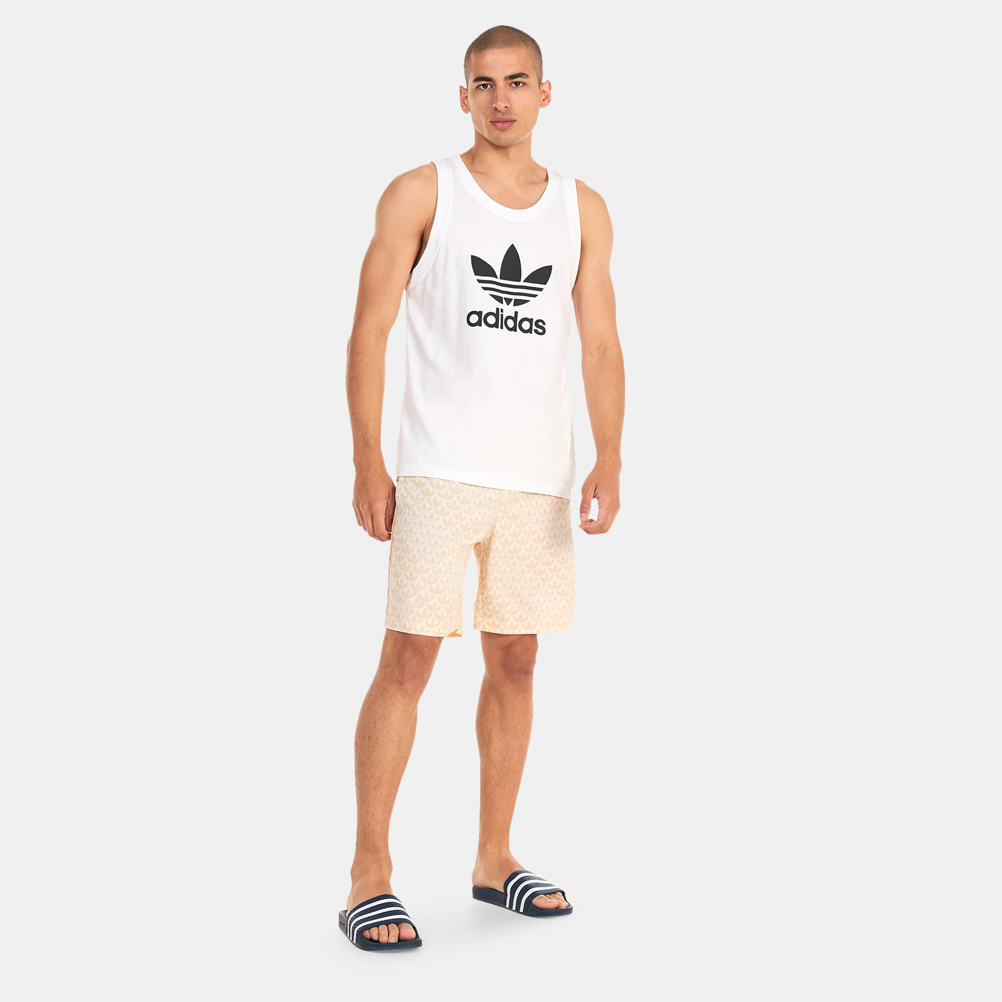 White adidas swim shorts sales