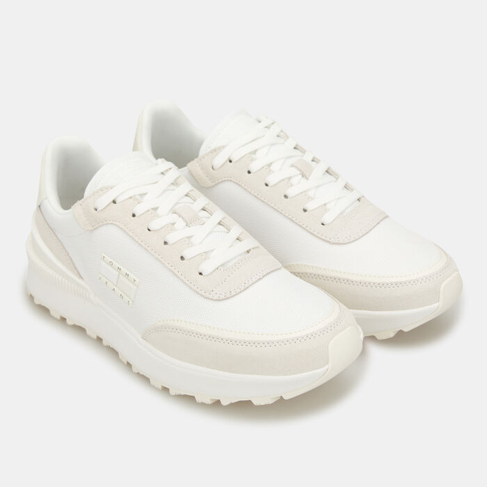 Tommy Hilfiger Women's Recycled Textile Cleat Runner Shoes Beige image number 1