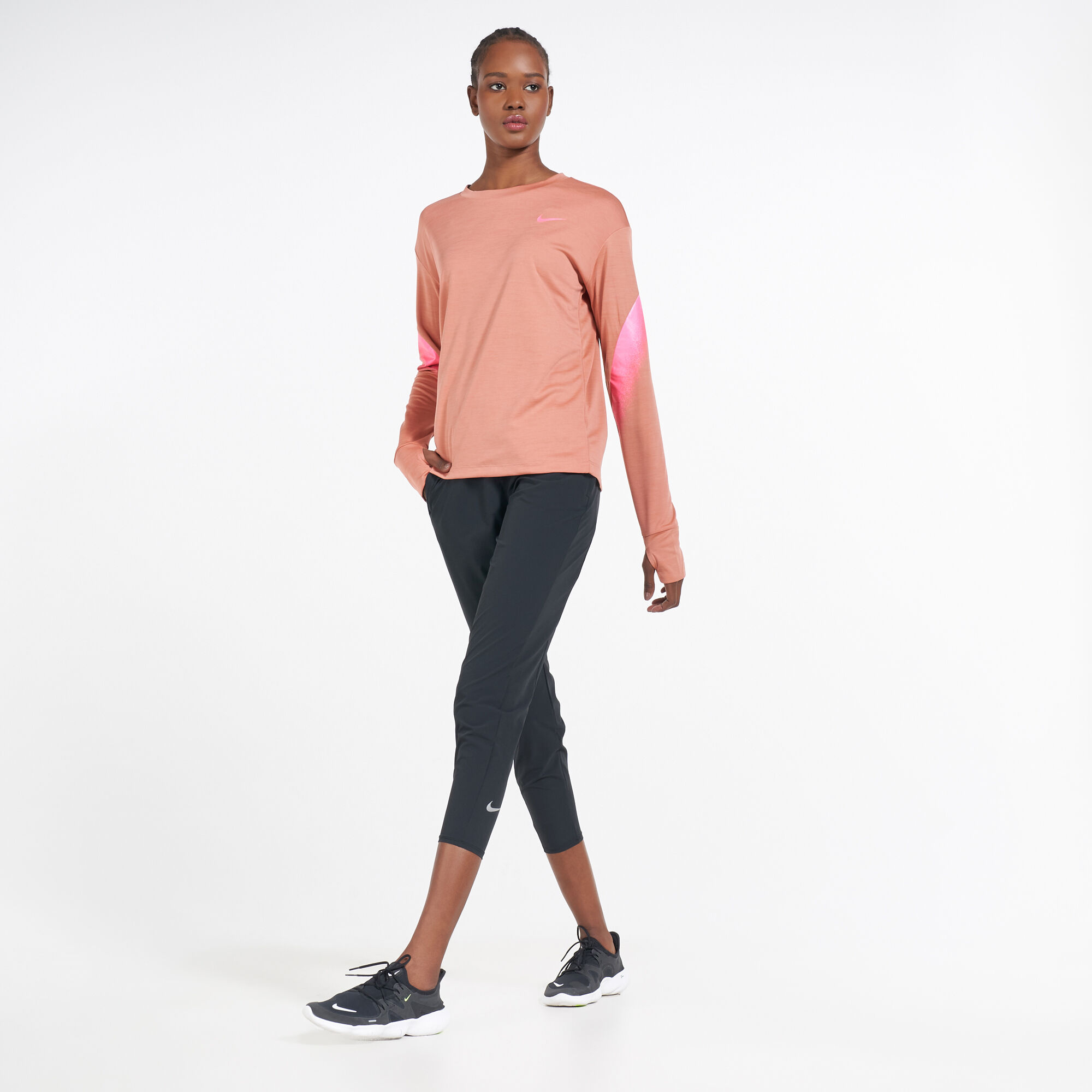 Nike women's essential 7/8 2025 running pants