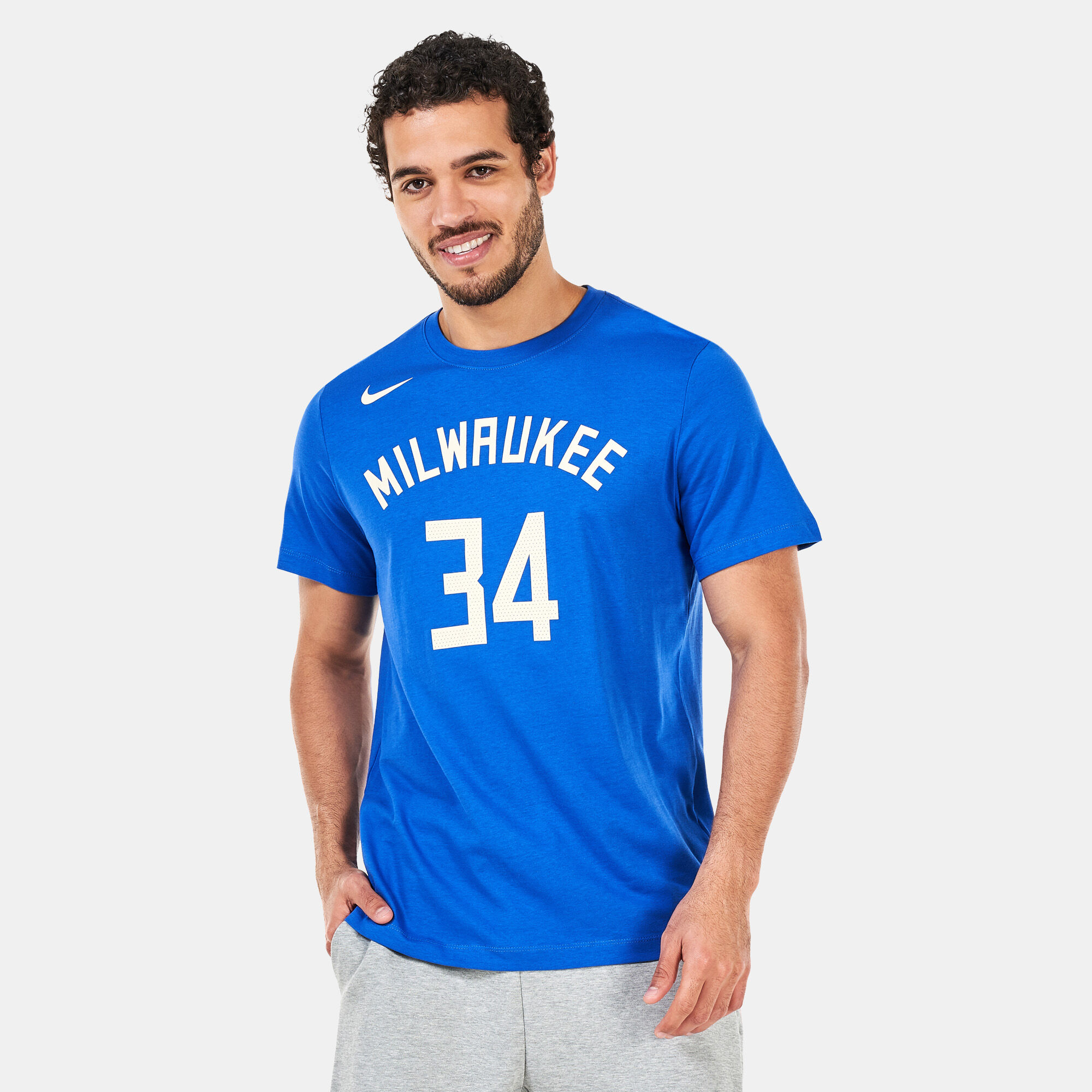 Buy Nike Blue Milwaukee Bucks City Edition Jersey for Men in KSA