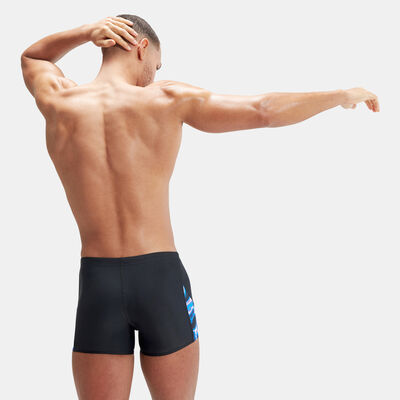 Speedo Men's Allover V-Cut Short Swimming Jammers Black