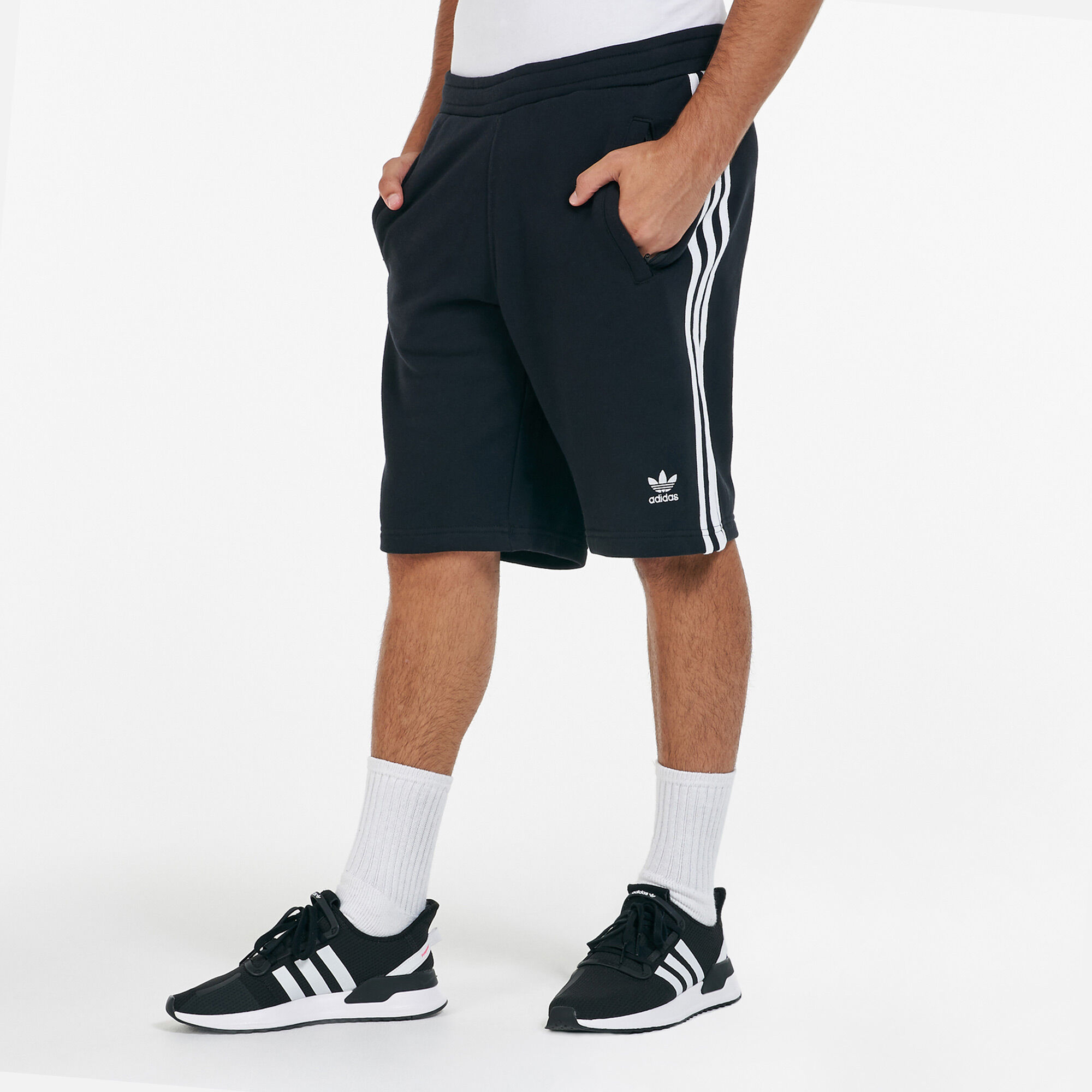 Buy adidas Originals Men s adicolor 3 Stripes Shorts Black in