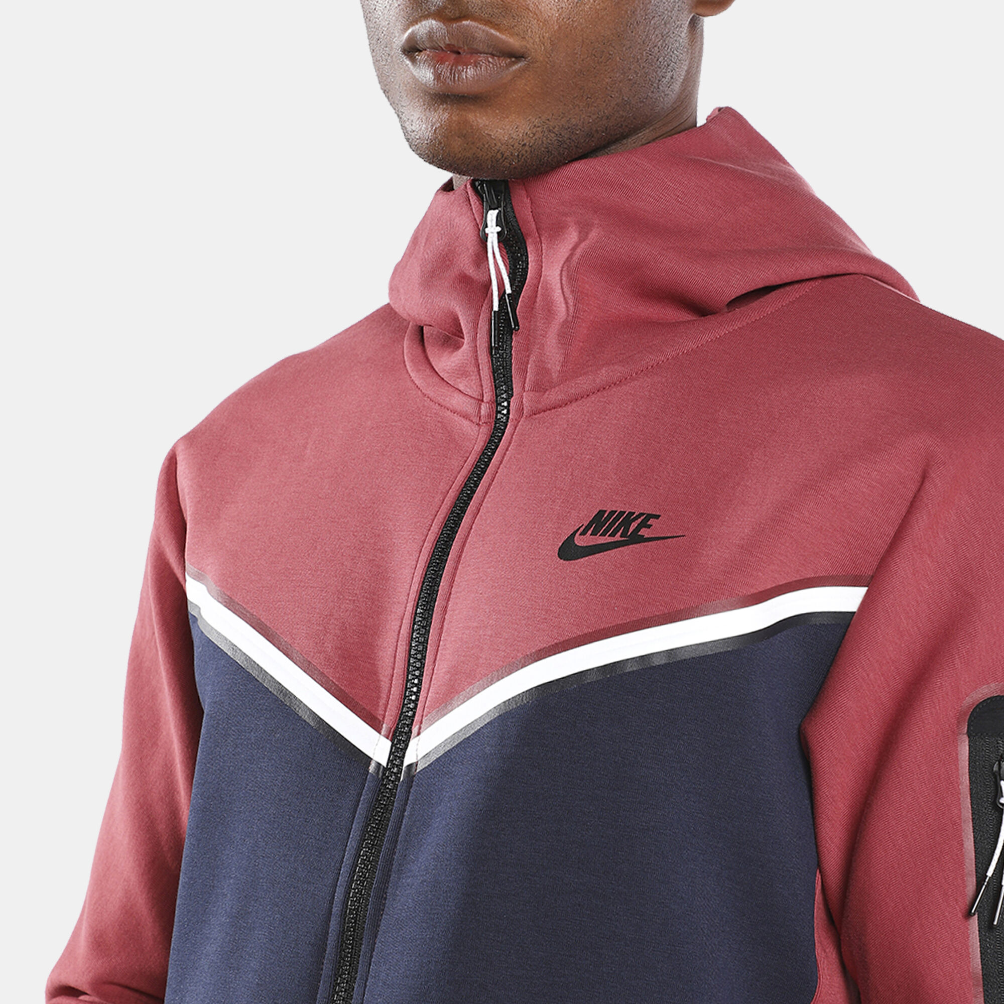 Men s Sportswear Tech Fleece Full Zip Hoodie Red Nike in Kuwait SSS