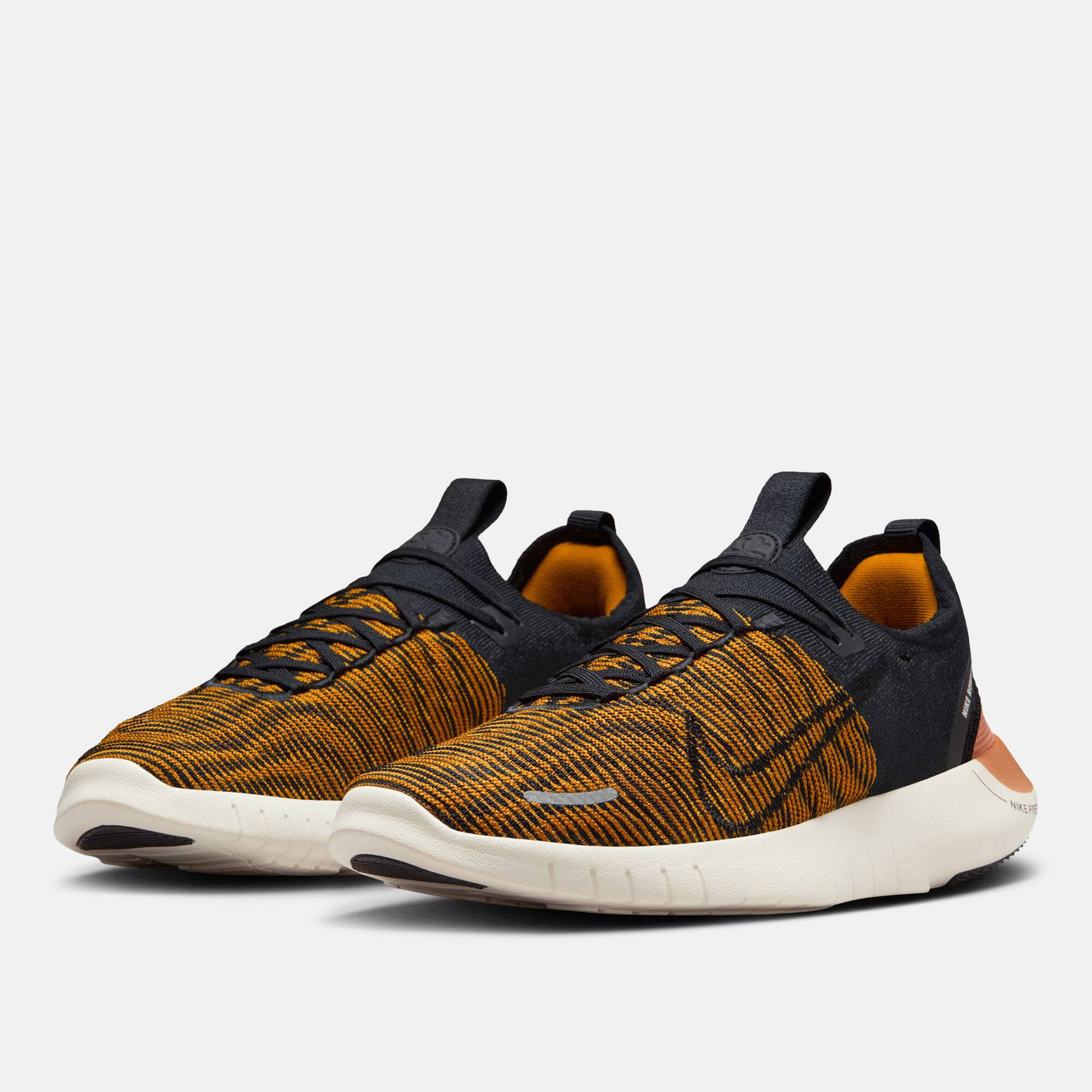 Men s Free Run Flyknit Next Nature Road Running Shoes Brown Nike in Kuwait SSS