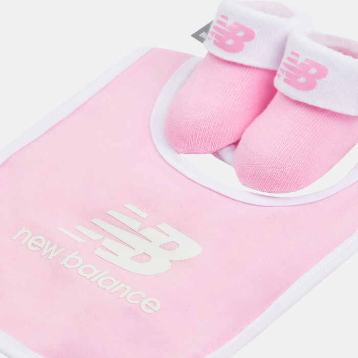 New Balance Kids' Bib & Bootie 2-Piece Set Pink image number 1