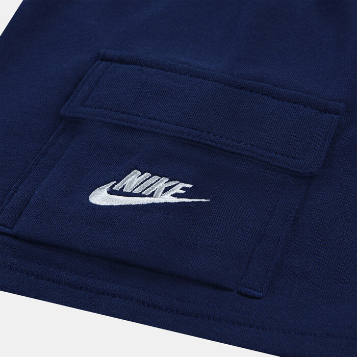 Nike Kids' Pocket T-Shirt and French Terry Shorts Set Blue image number 3