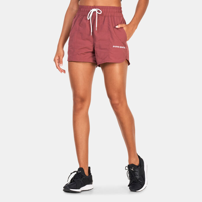 PUMA Women's TEAM Shorts Purple image number 0
