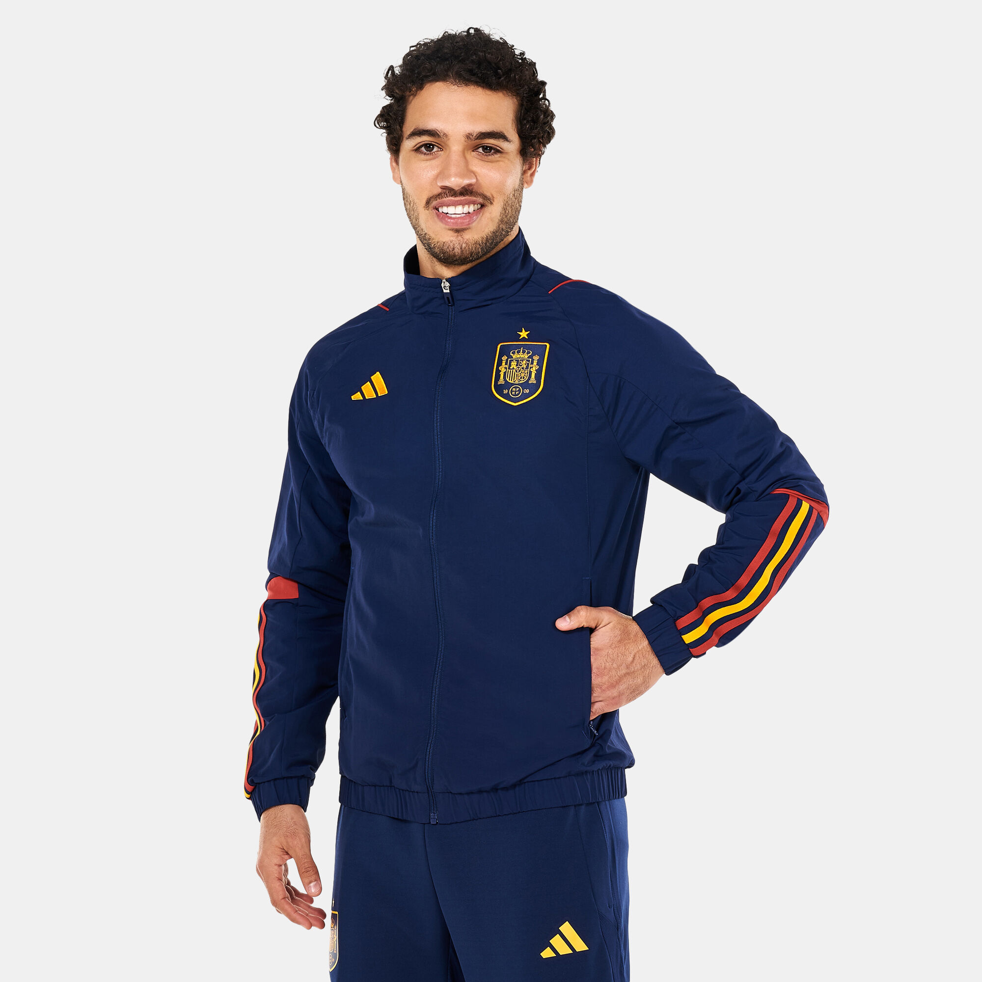 Buy adidas Men s Spain Travel Jacket Blue in Kuwait SSS