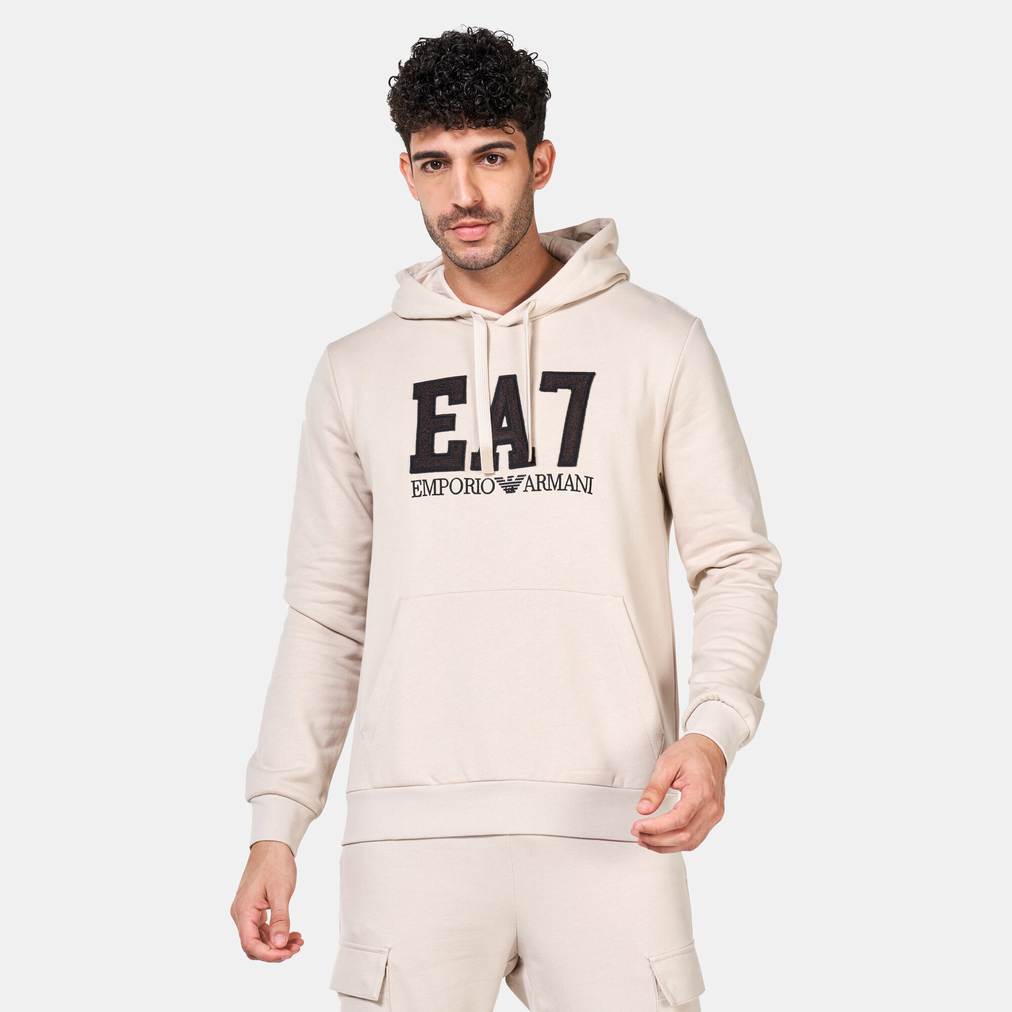 Ea7 Emporio Armani logo-print Drawstring Hoodie - Farfetch