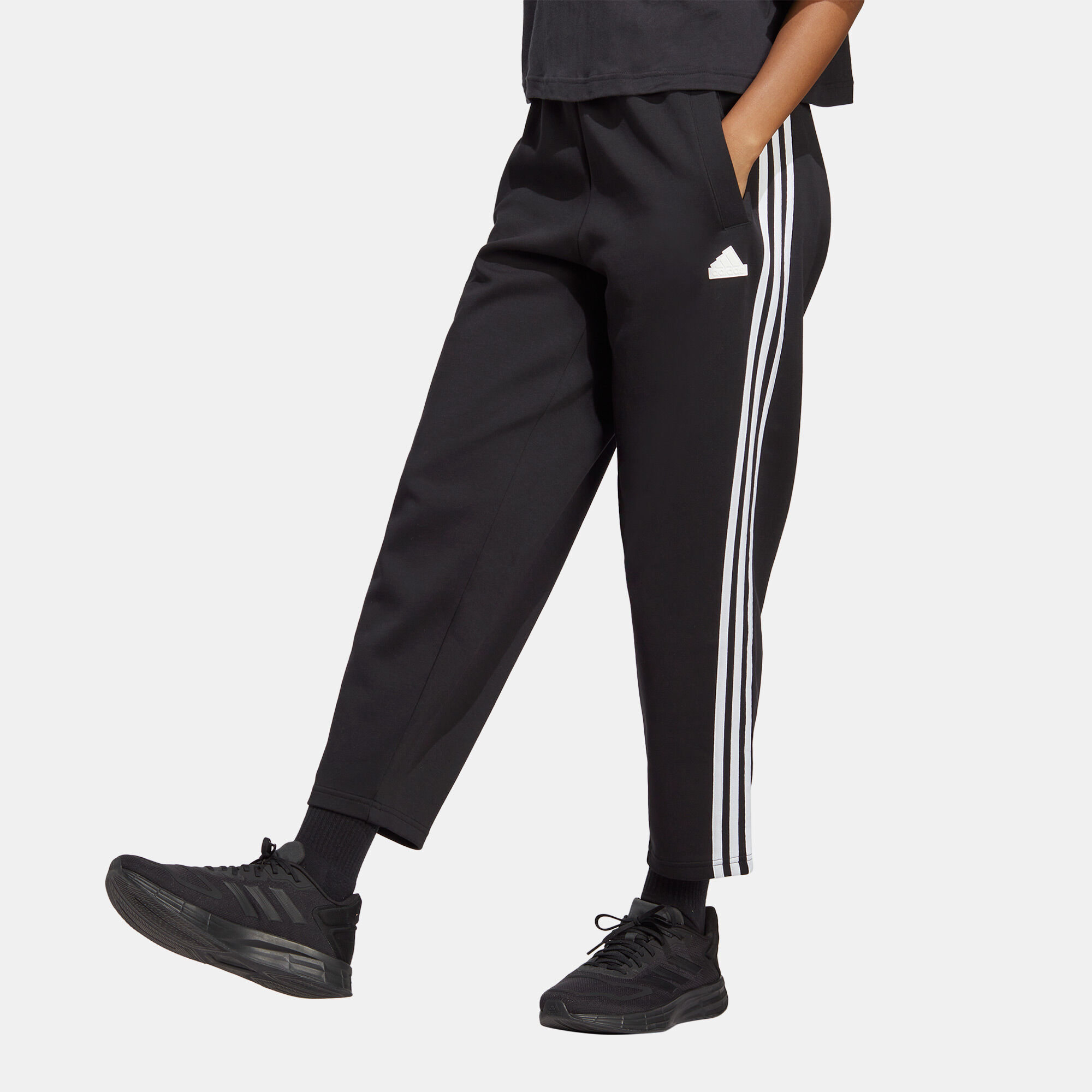 Buy adidas Women s Future Icons 3 Stripes Tracksuit Bottoms Black