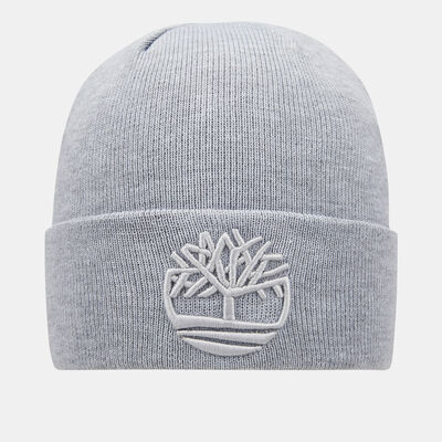 Timberland Men's Tonal 3D Embroidery Beanie Grey
