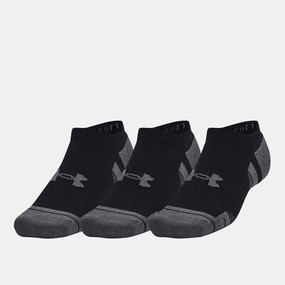 Under Armour Performance No-Show Socks (3 Pairs) Black