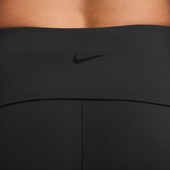 Nike Women's One Dri-FIT Fold-Over Yoga Pants Black image number 2