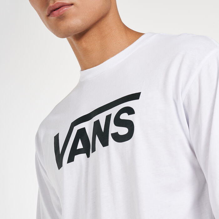Vans Men's Classic Long Sleeves T-Shirt White image number 3