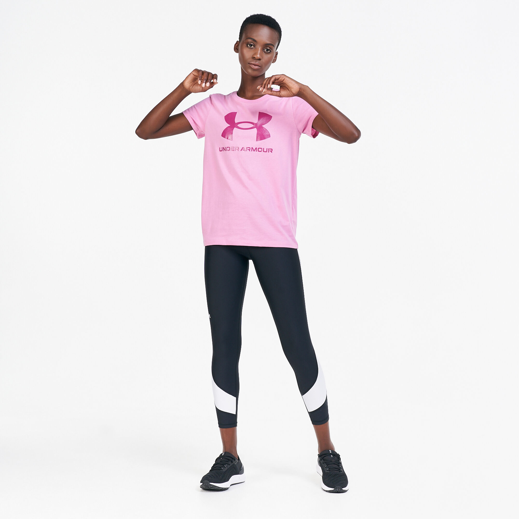 Women s Sportstyle Graphic T Shirt Pink Under Armour in Kuwait SSS