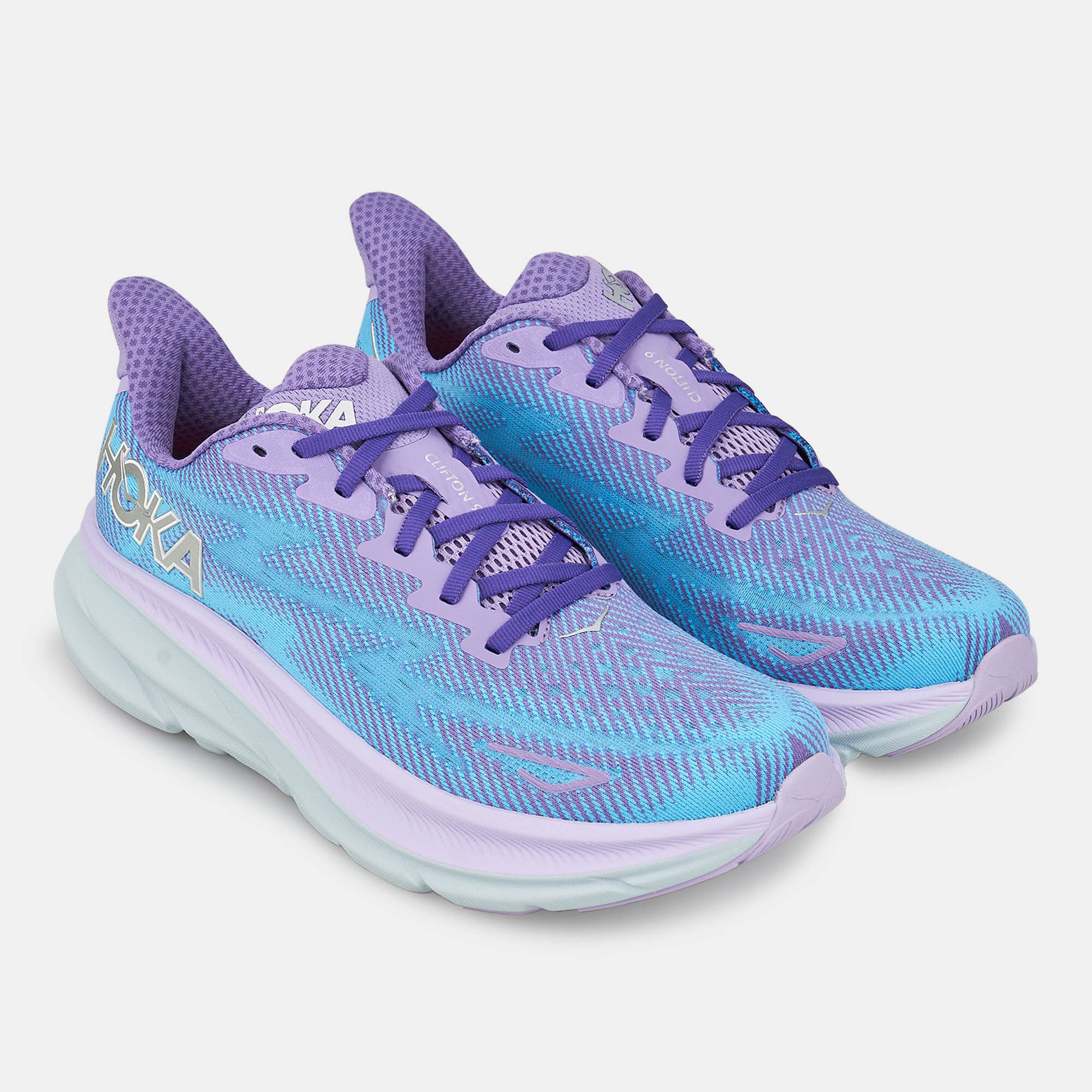 HOKA Women s Clifton 9 Road Running Shoe Purple in Kuwait SSS
