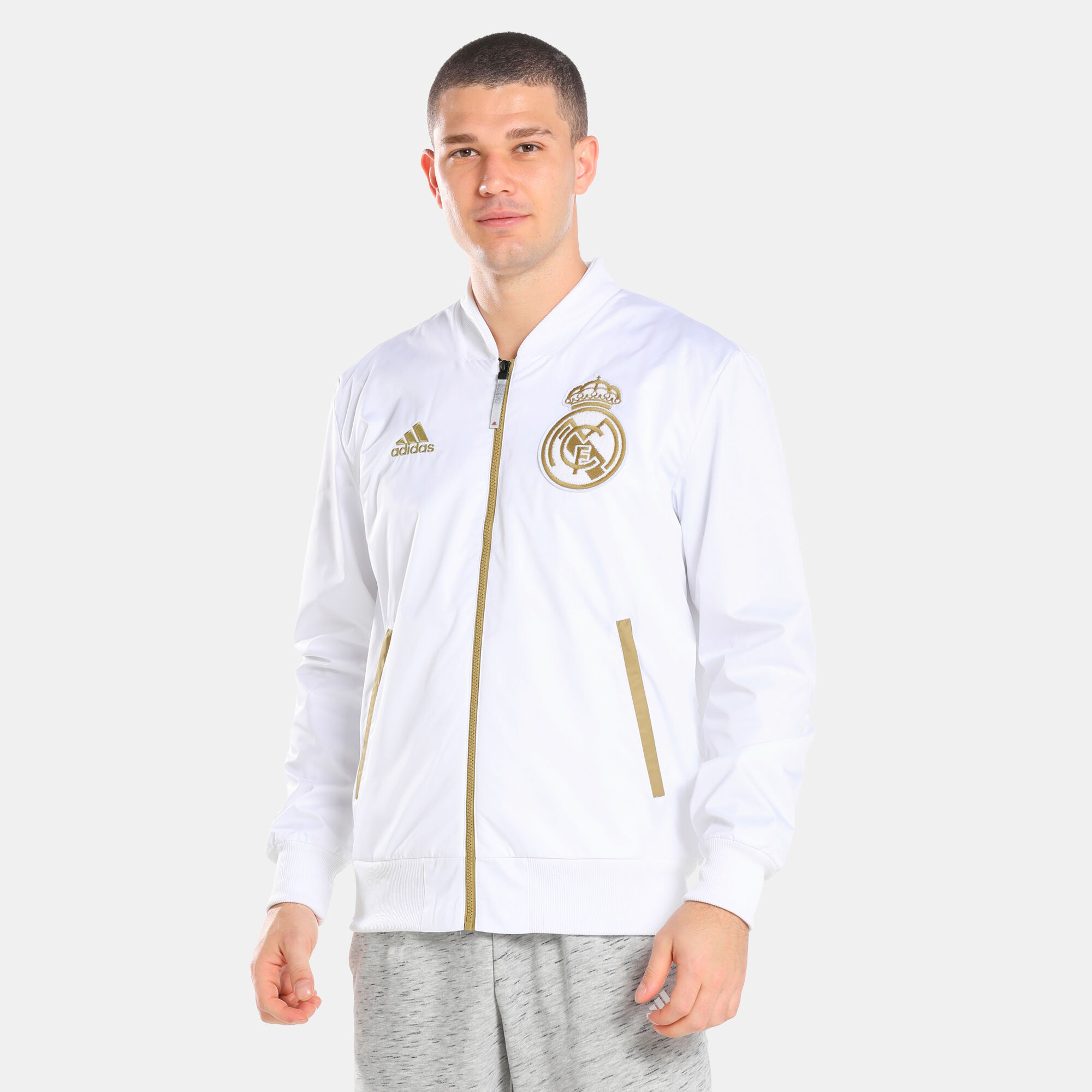 Real madrid bomber jacket discount
