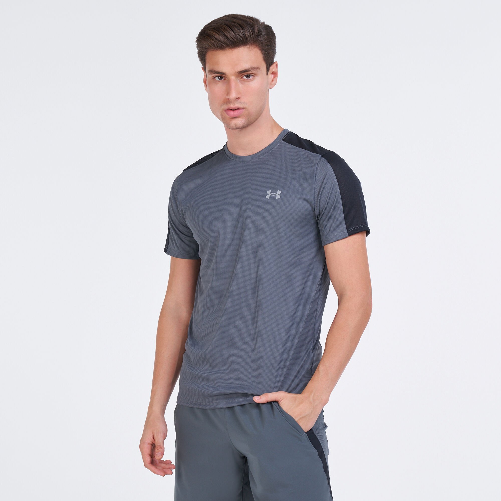 Buy Under Armour Men s Speed Stride T Shirt Grey in Kuwait SSS