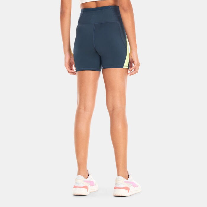 PUMA Women's High-Rise Running Legging Shorts Blue image number 1