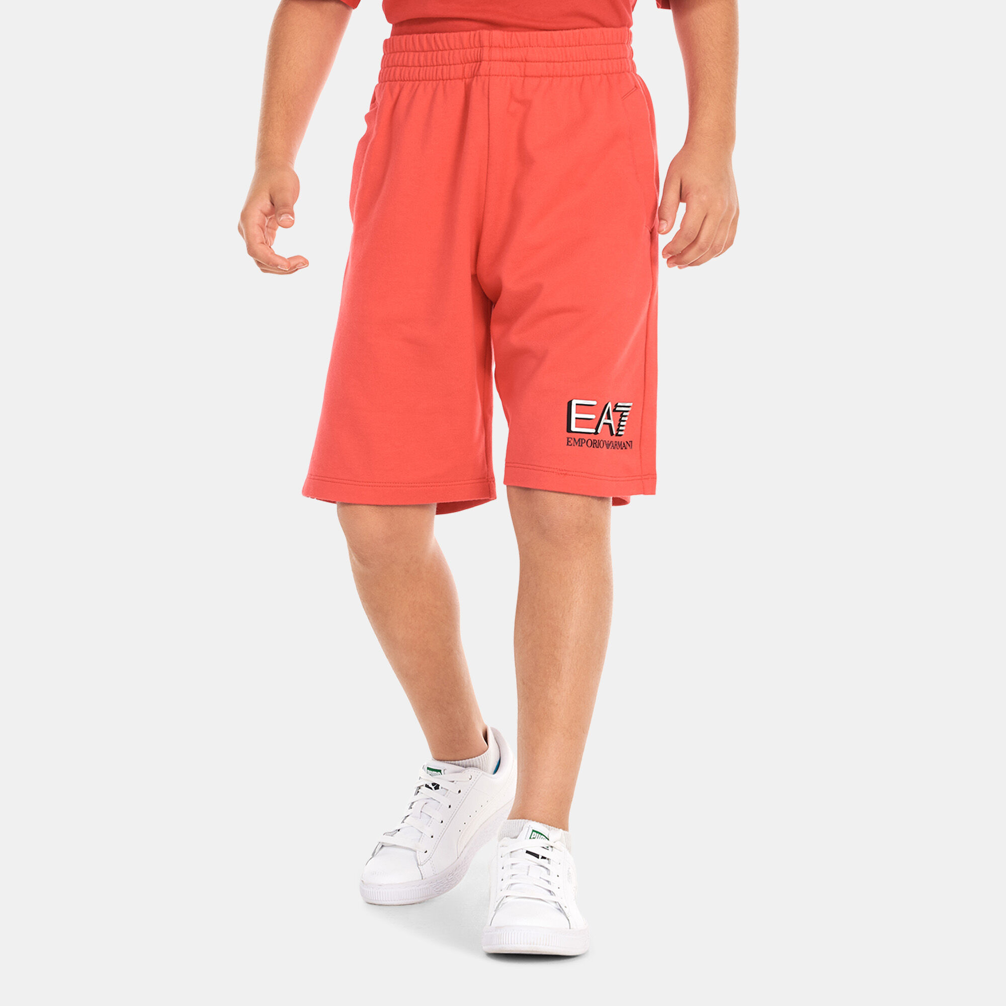 Kids 7 Lines Shorts Red EA7 Emporio Armani in Kuwait SSS