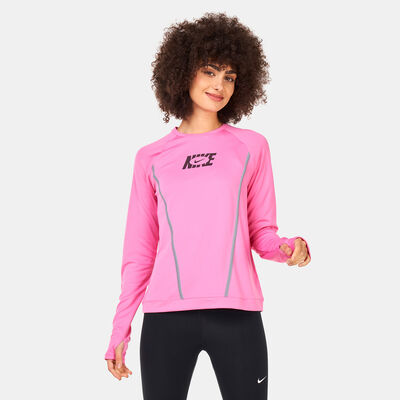 Nike Women's Dri-FIT Icon Clash Pacer Top Pink