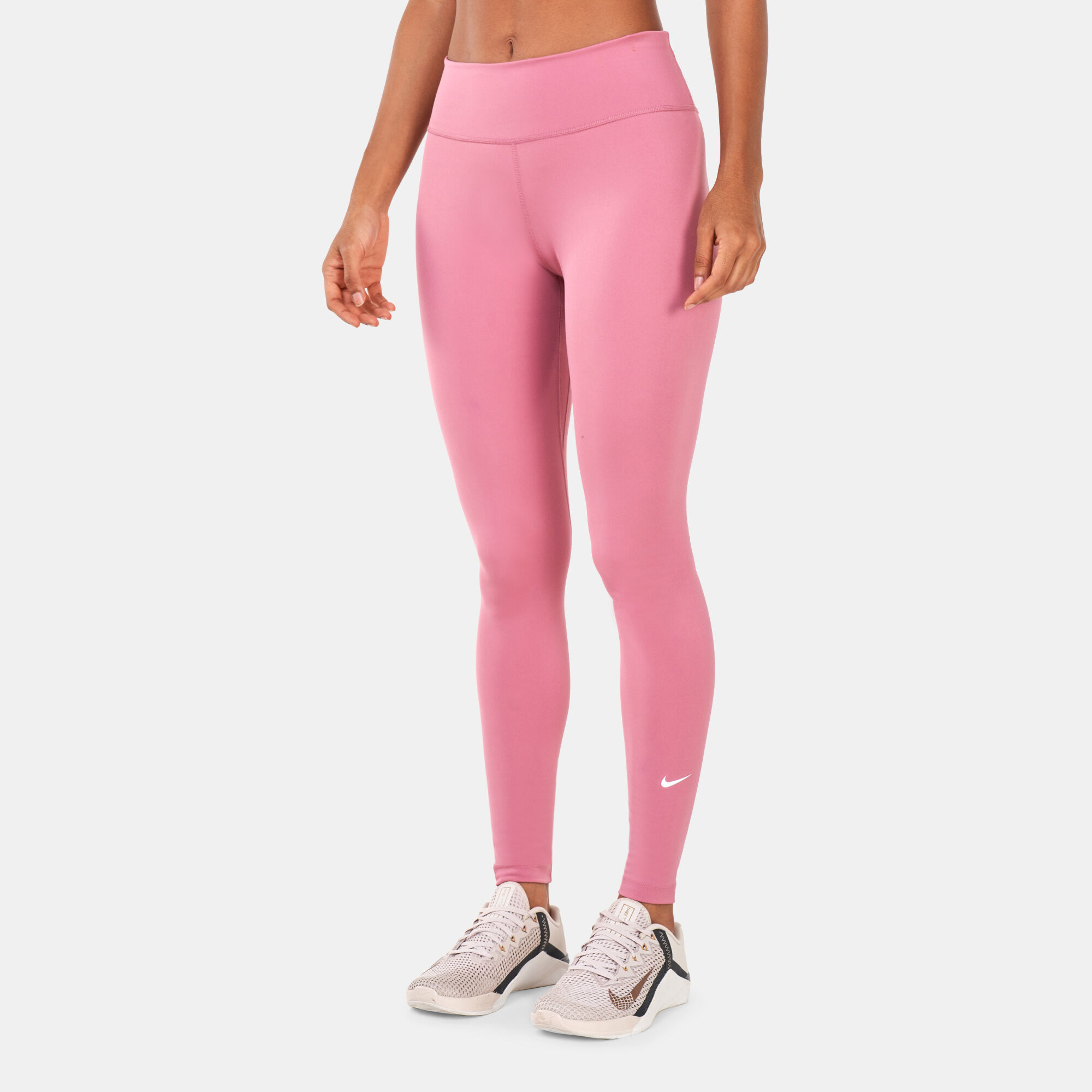 Buy Nike Women's One High-Rise Training Leggings Pink in Kuwait -SSS