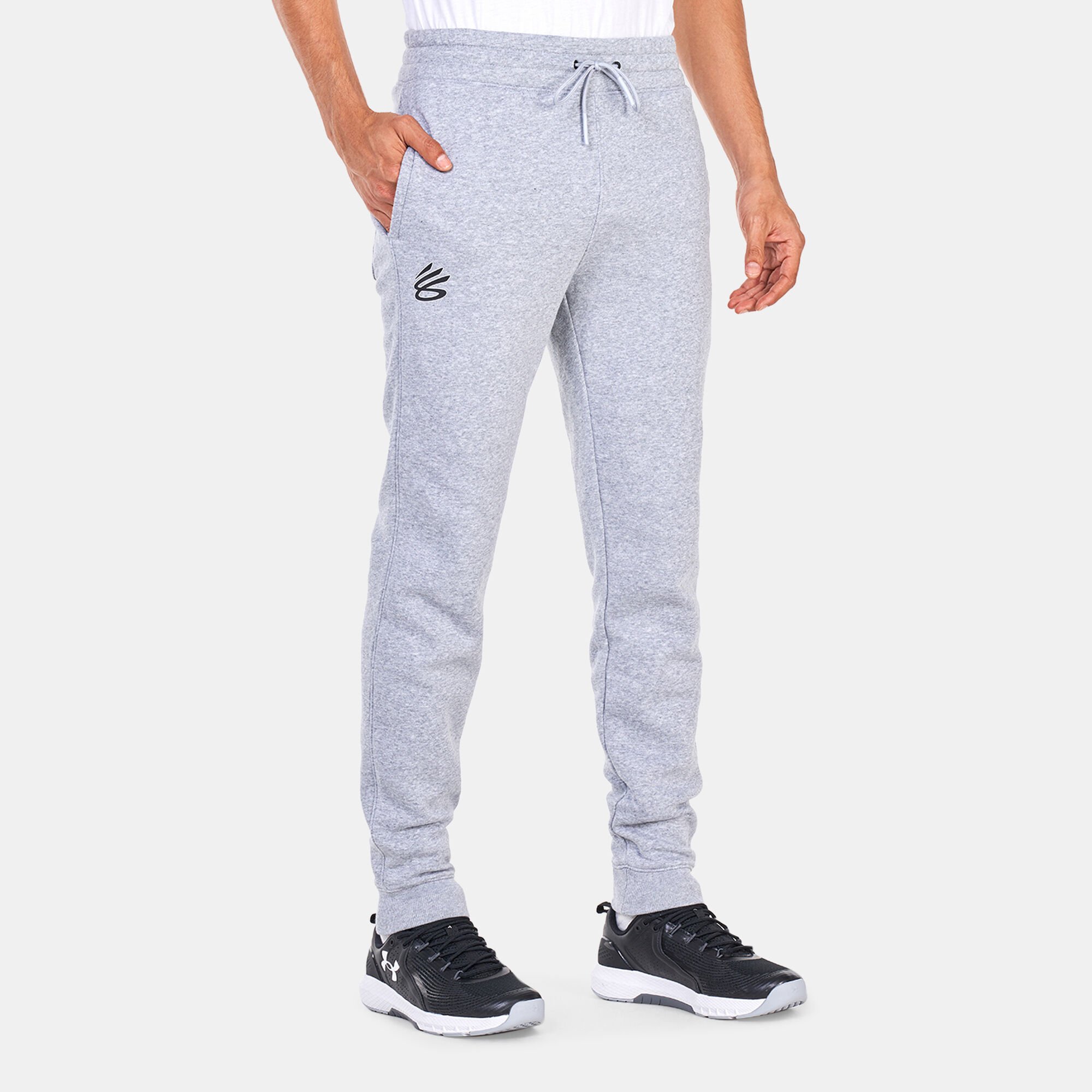 Men s Curry Fleece Sweatpants Grey Under Armour in Kuwait SSS