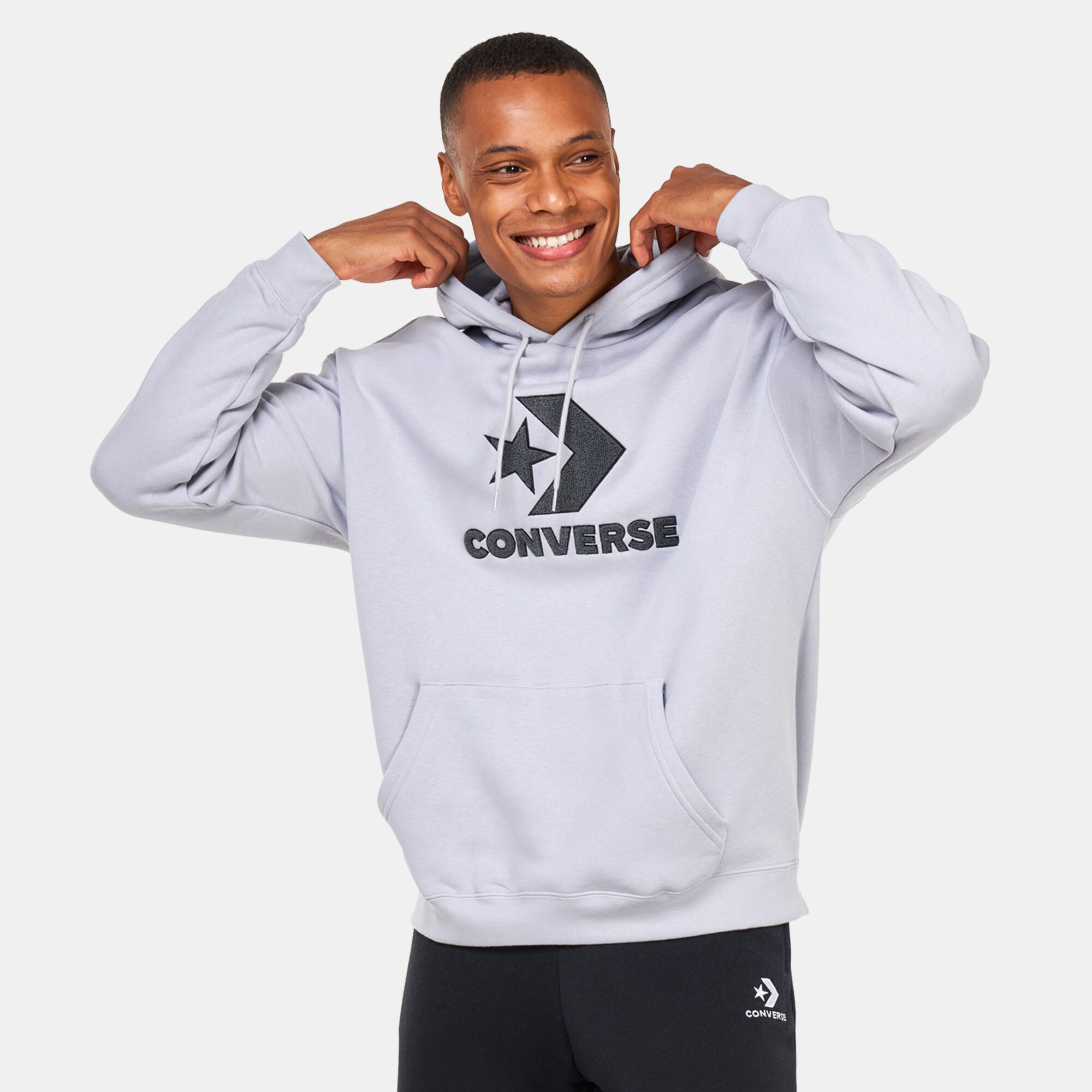 Chevron Go To Star Chevron Hoodie Grey Converse in Kuwait SSS