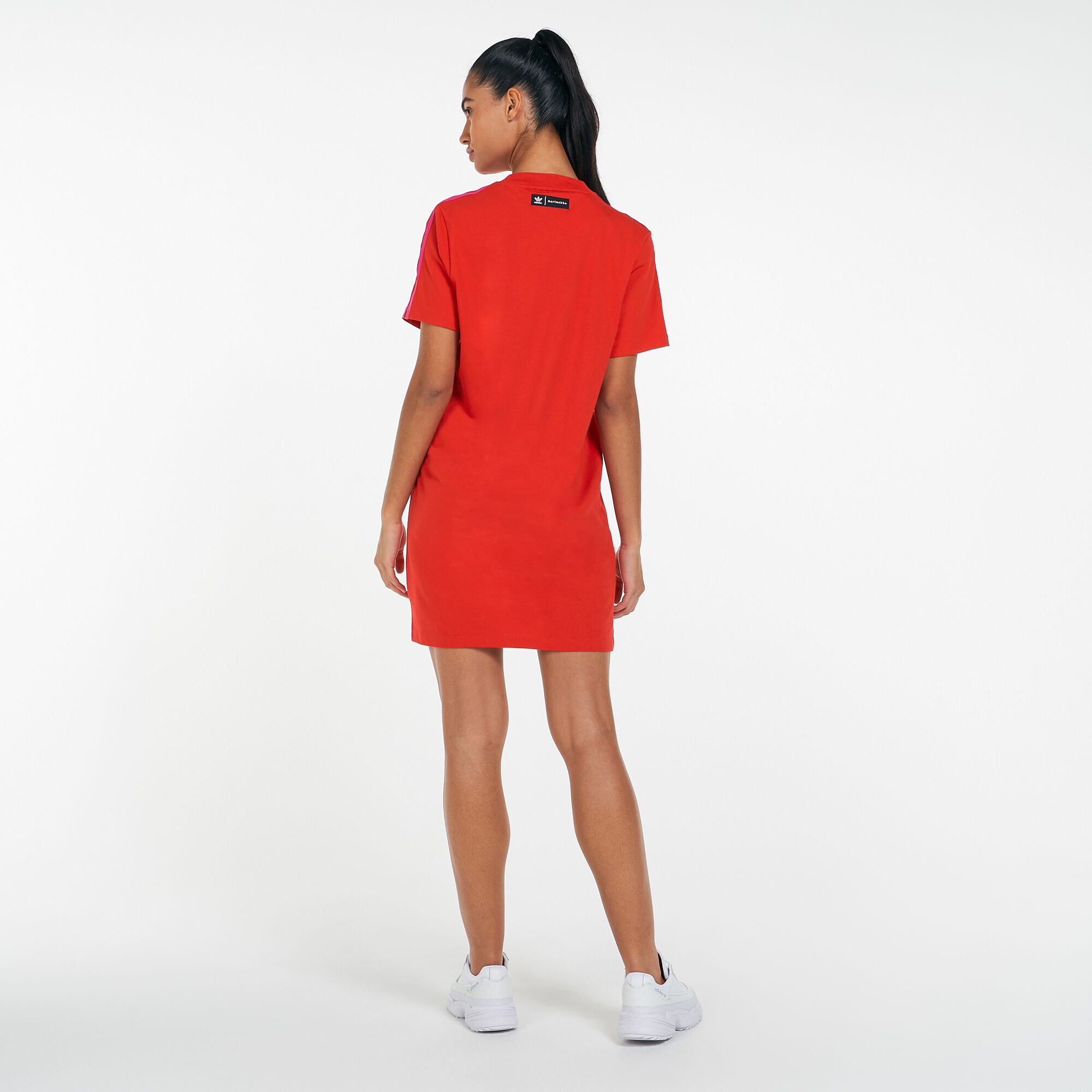 Adidas graphic dress red online