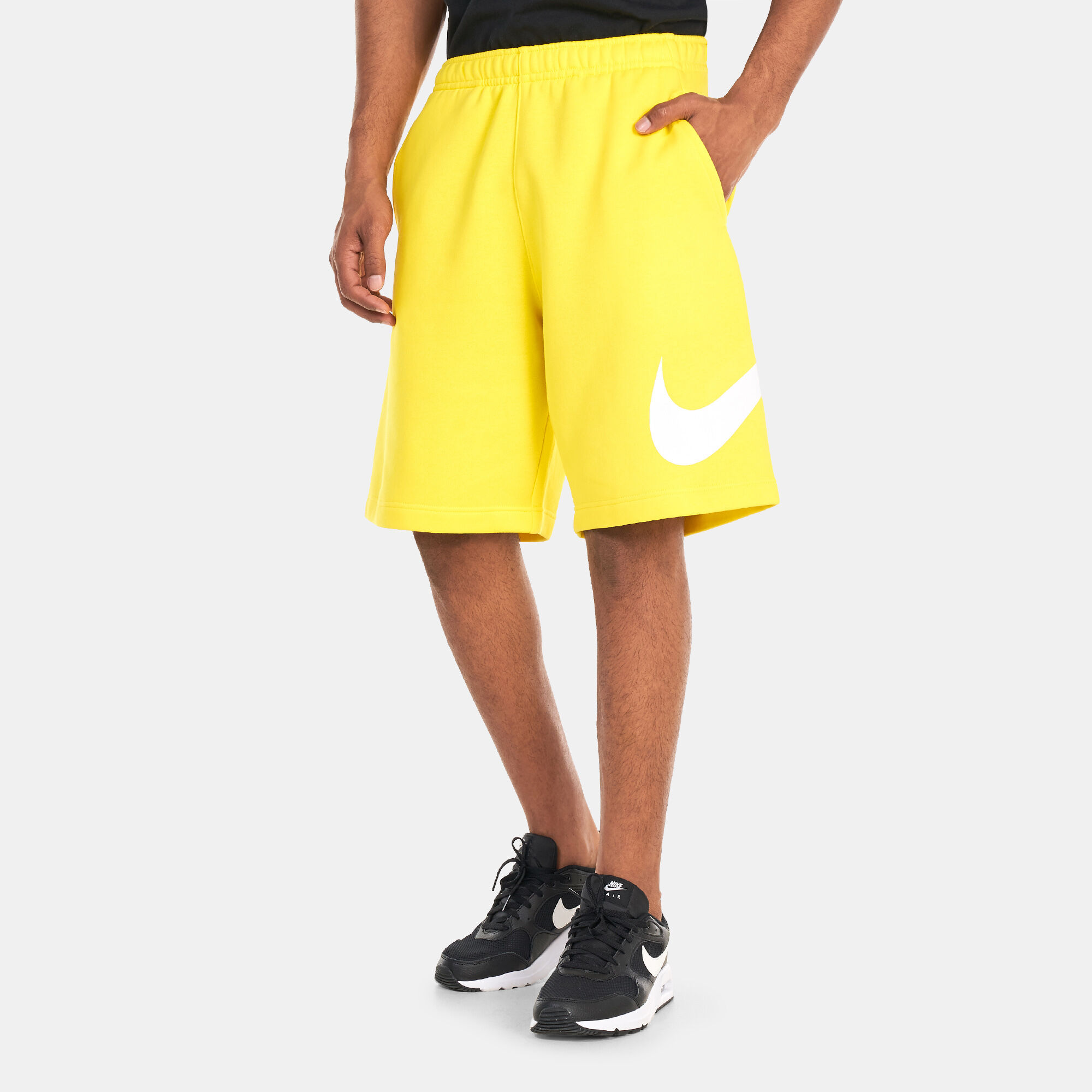 Men s Sportswear Club Graphic Shorts Yellow Nike in Kuwait SSS