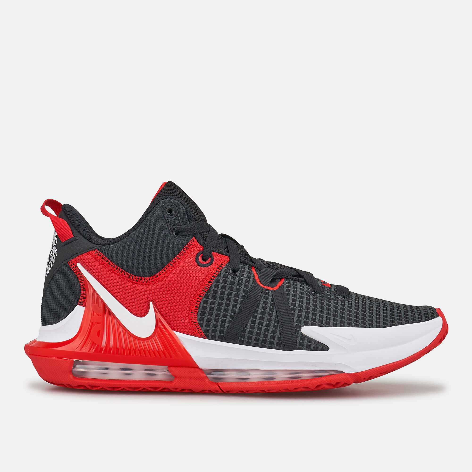 Lebron james shoes red and white on sale