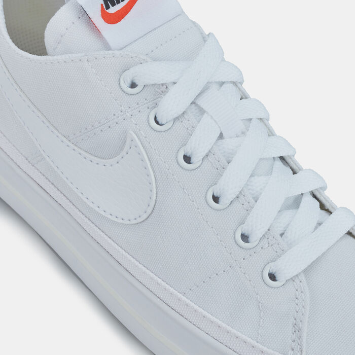 Nike Women's Court Legacy Canvas Shoe White image number 4