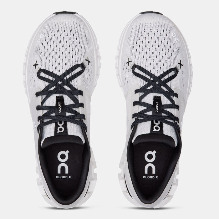 On Women's Cloud X 4 Training Shoes White image number 4