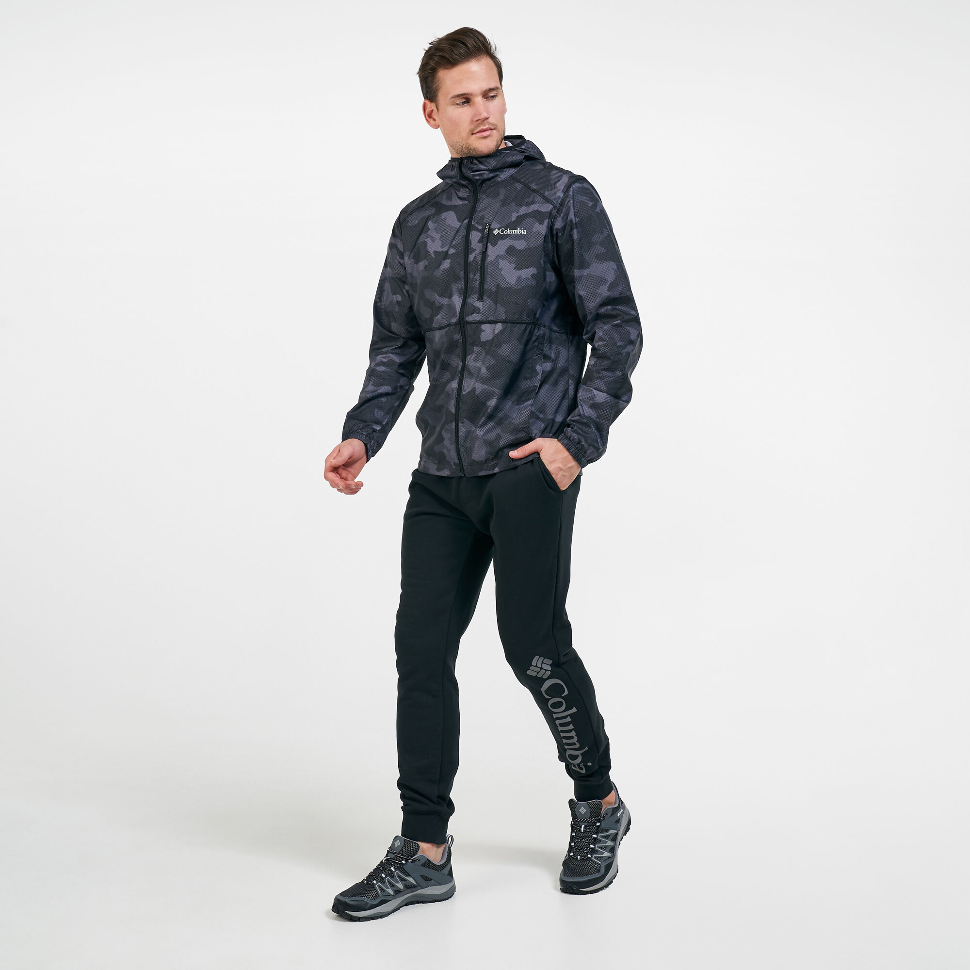 Columbia flash top forward windbreaker print