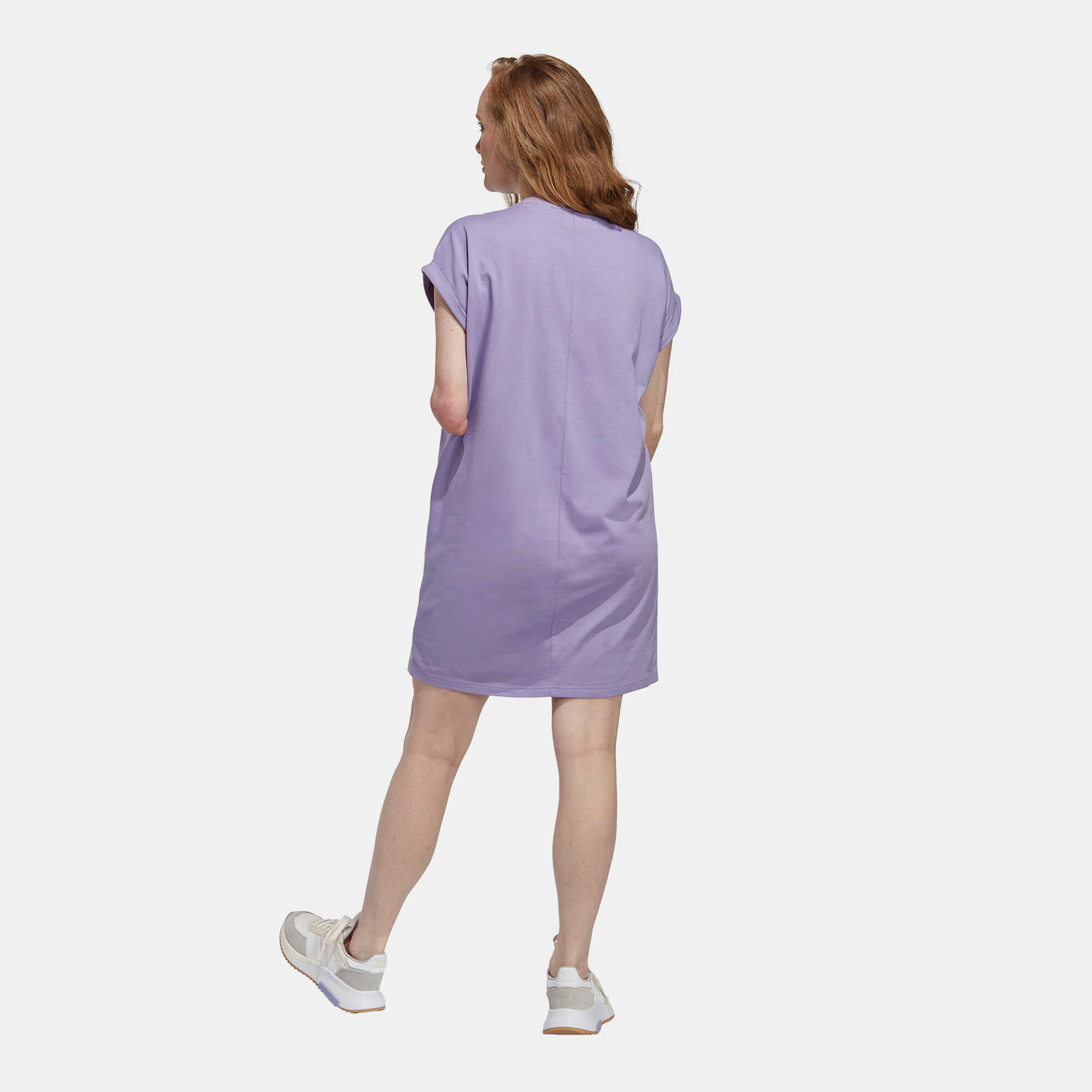 Women s Adicolor Classics Trefoil Tee Dress Purple adidas Originals in Kuwait SSS