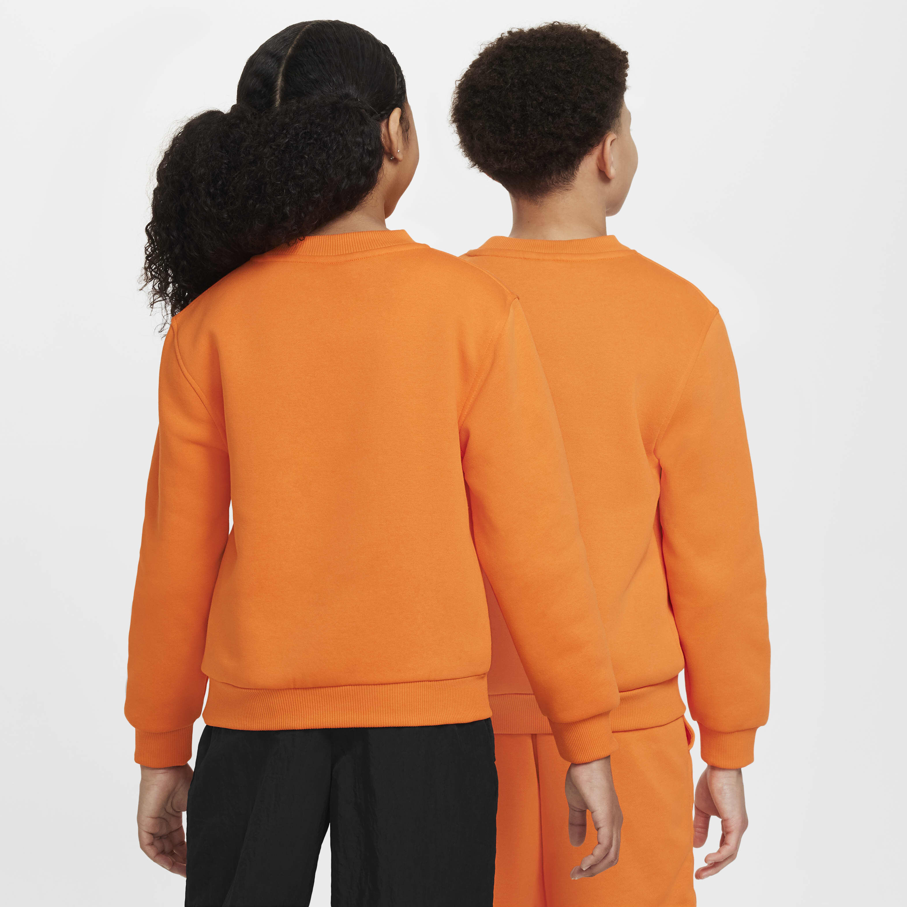 Kids Sportswear Club Fleece Sweatshirt Orange Nike in Kuwait SSS