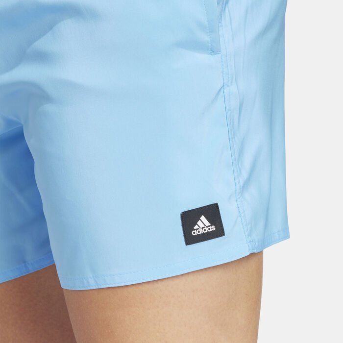 adidas Men's Solid CLX Swim Shorts Blue image number 3