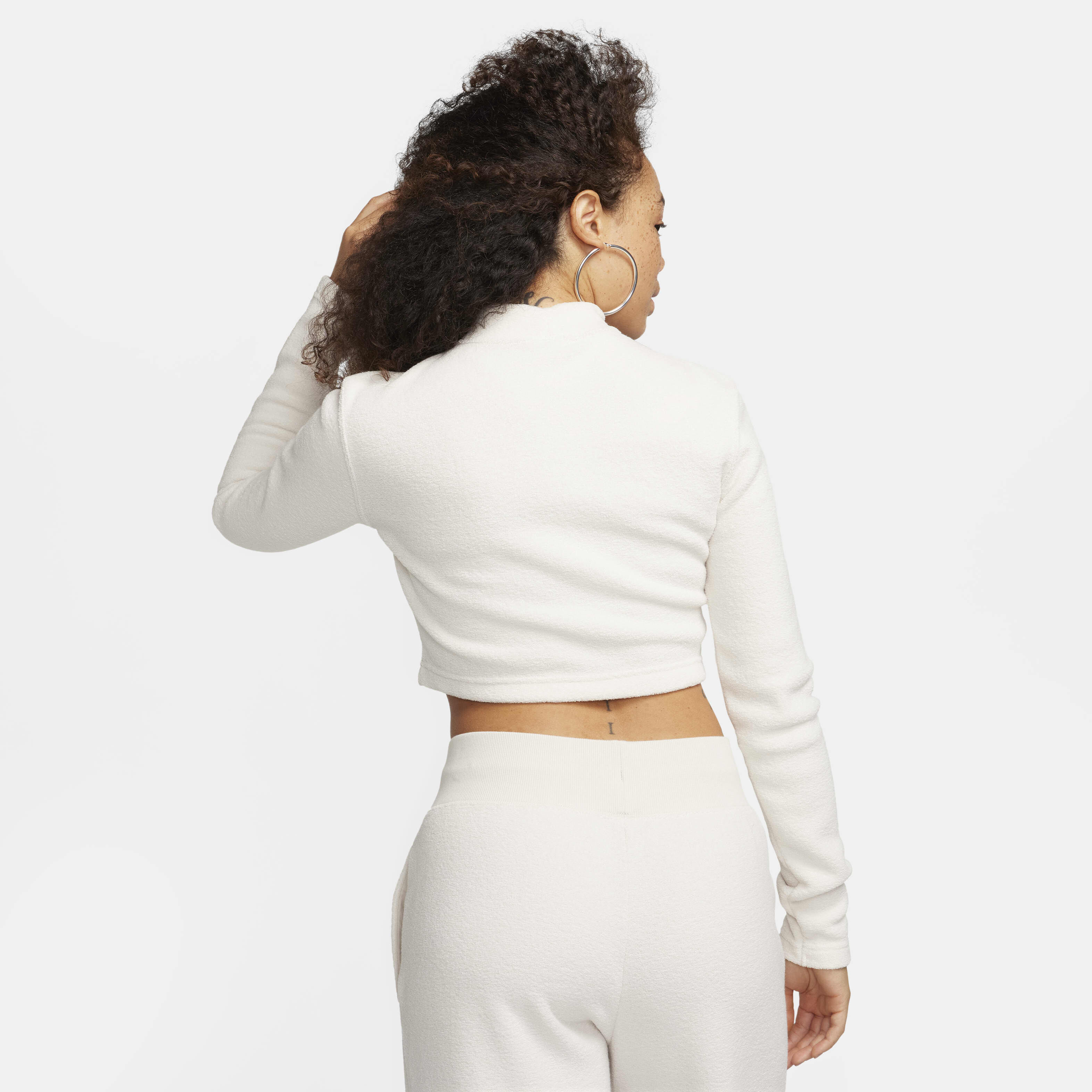 Nike fleece mock neck top hotsell