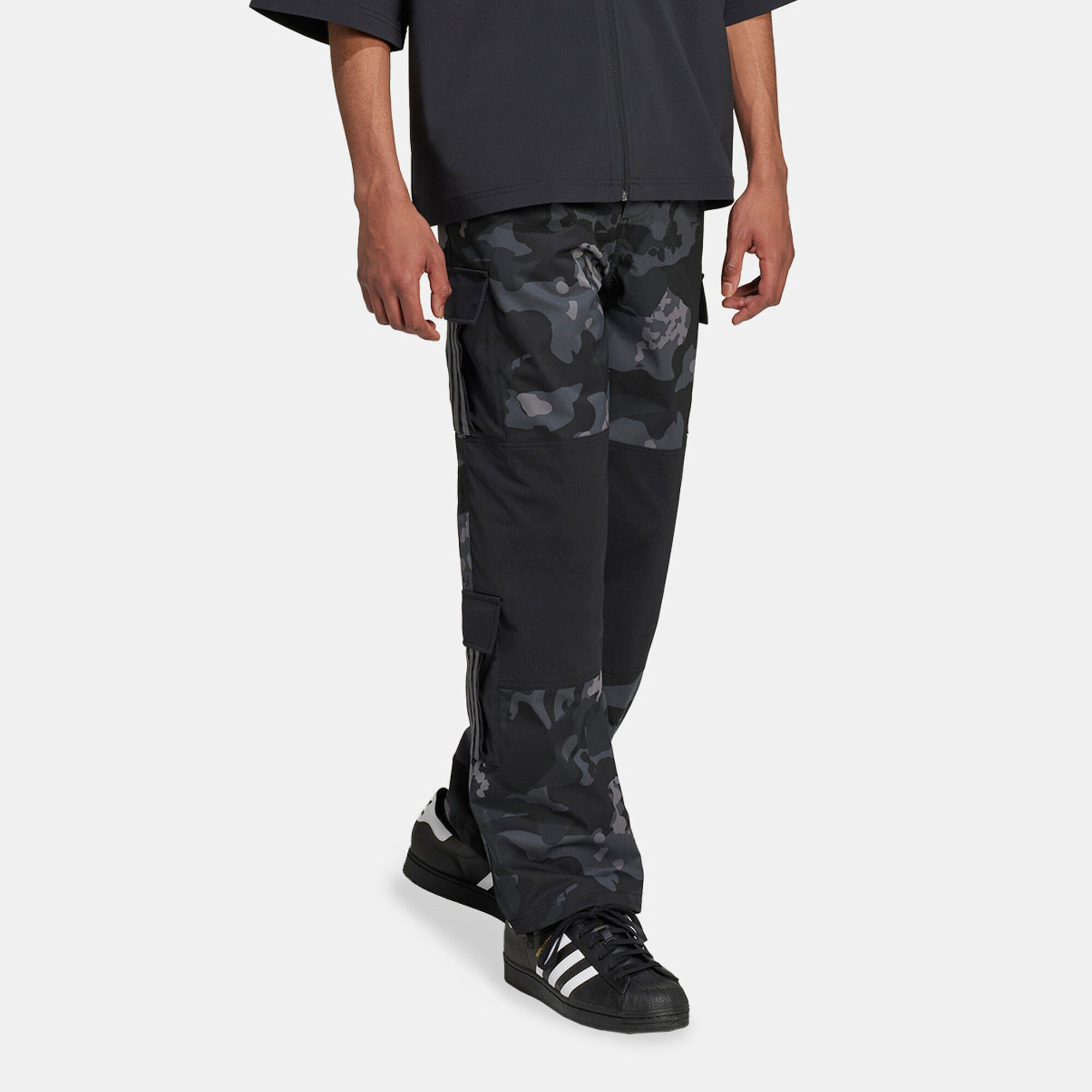 Men s Camo Cargo Trousers Black adidas Originals in Kuwait SSS