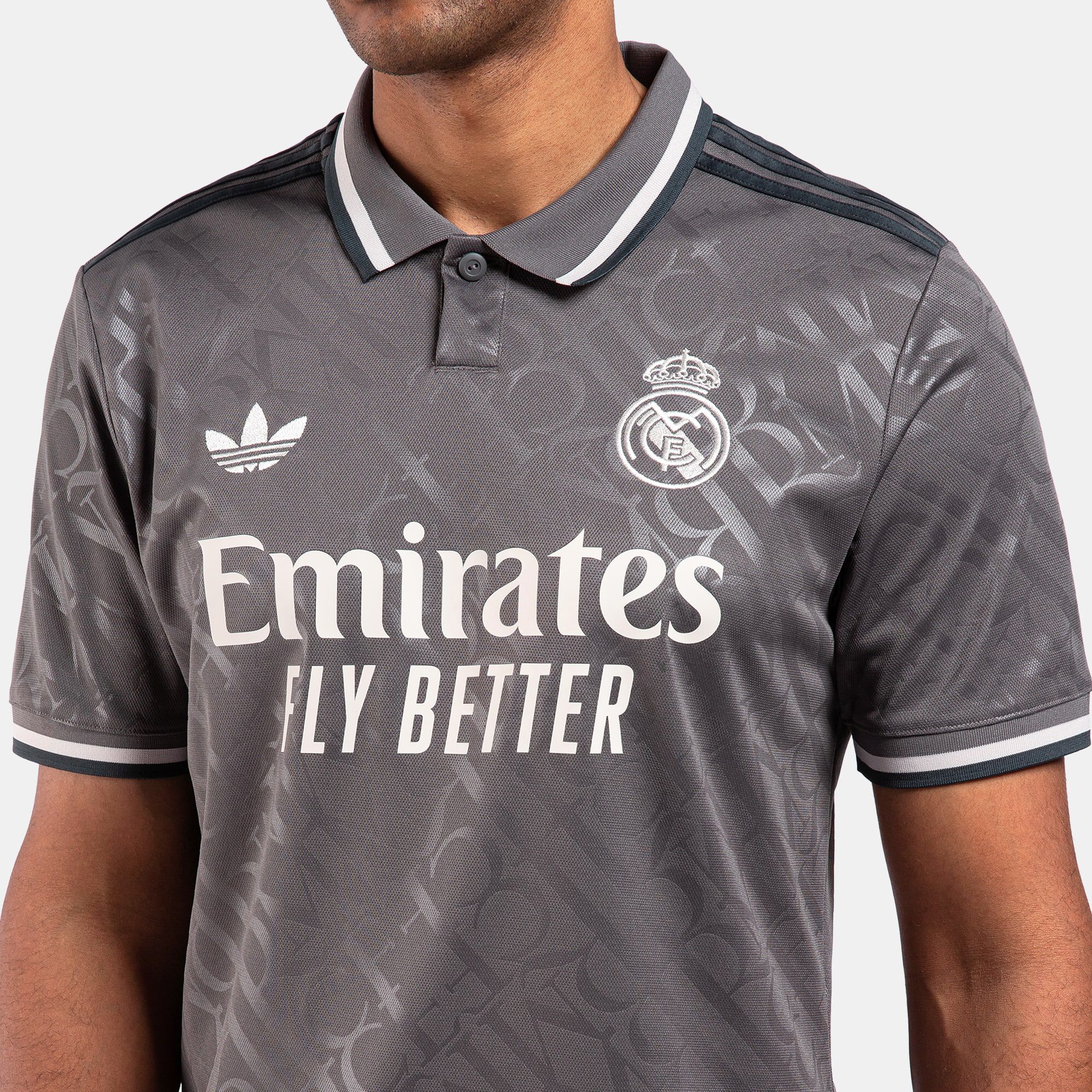 Men s Real Madrid 24 25 Third Replica Football Jersey Grey adidas in Kuwait SSS