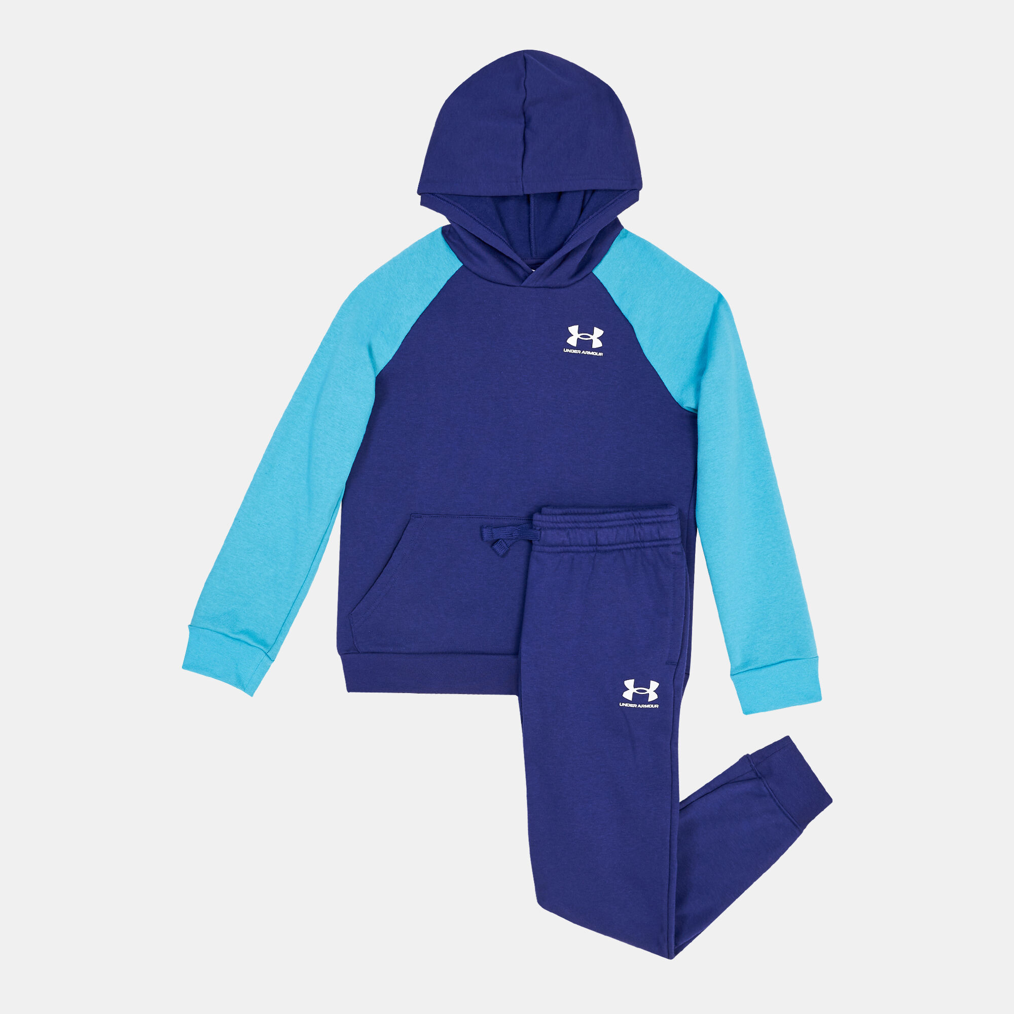 Buy Under Armour Kids UA Rival Fleece Track Suit Blue in Kuwait SSS